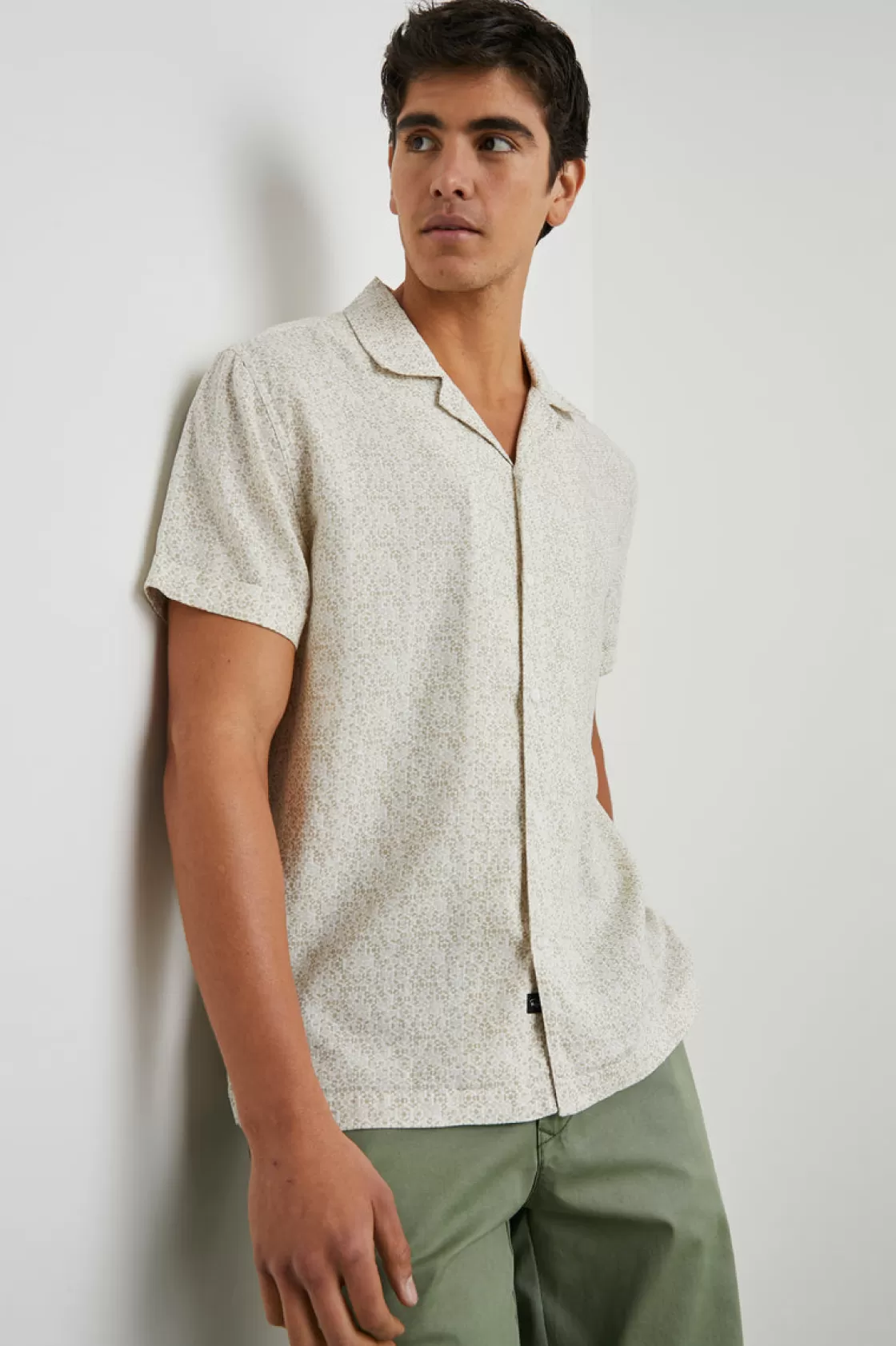 Rails AMALFI SHIRT - PAINTED TILE KHAKI | Summer Collection | The Eco Collection