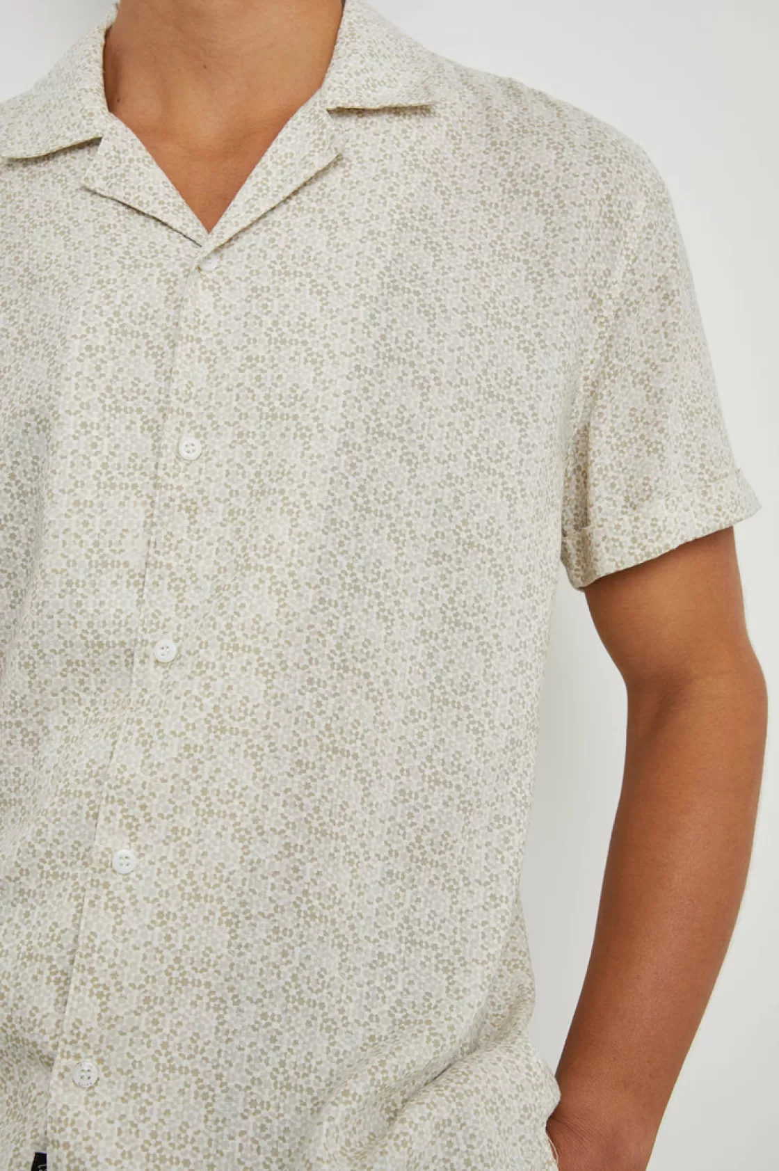 Rails AMALFI SHIRT - PAINTED TILE KHAKI | Summer Collection | The Eco Collection