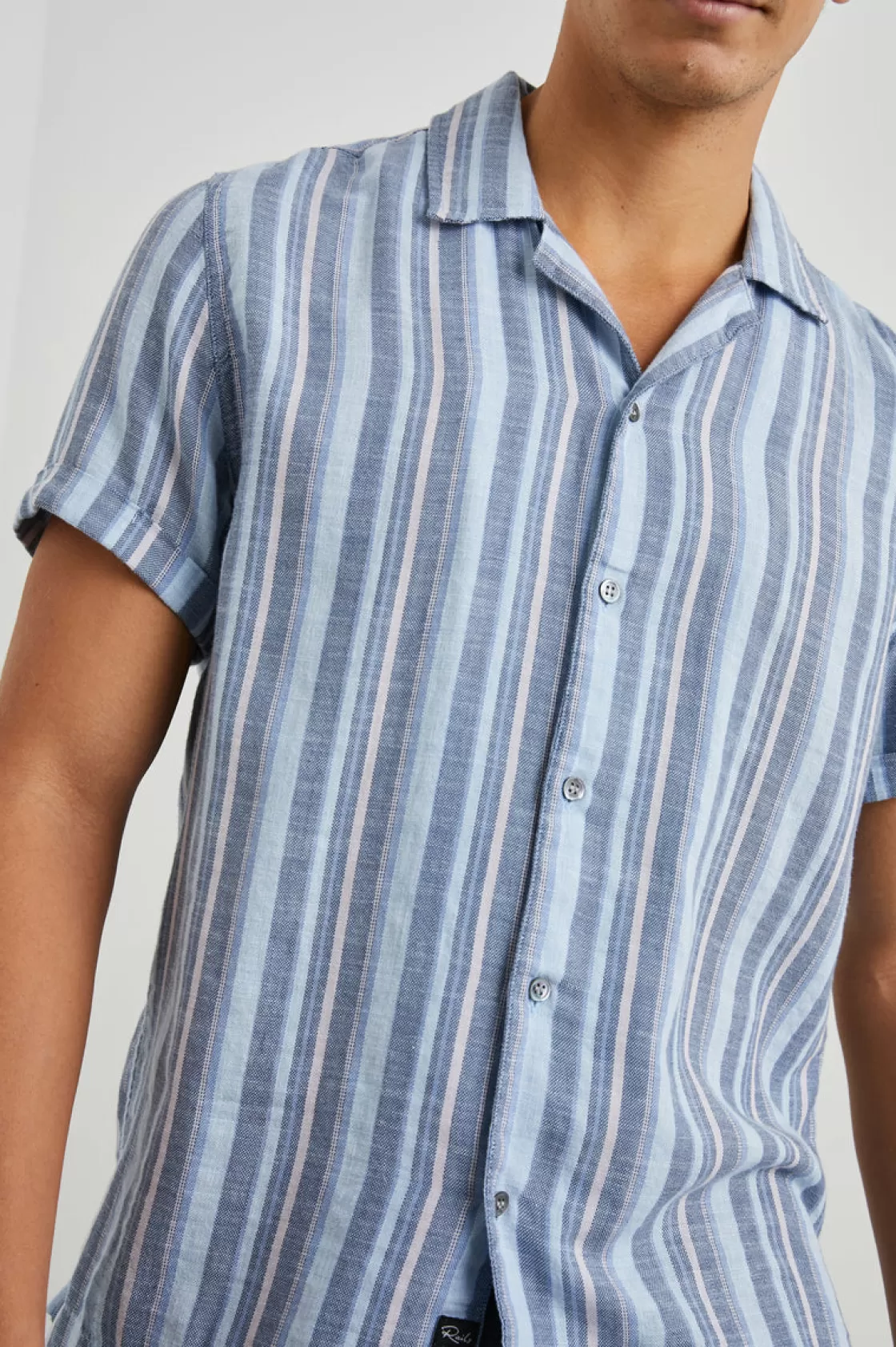 Rails AMALFI SHIRT - POWDER COBALT STRIPE | The Eco Collection | Summer Collection