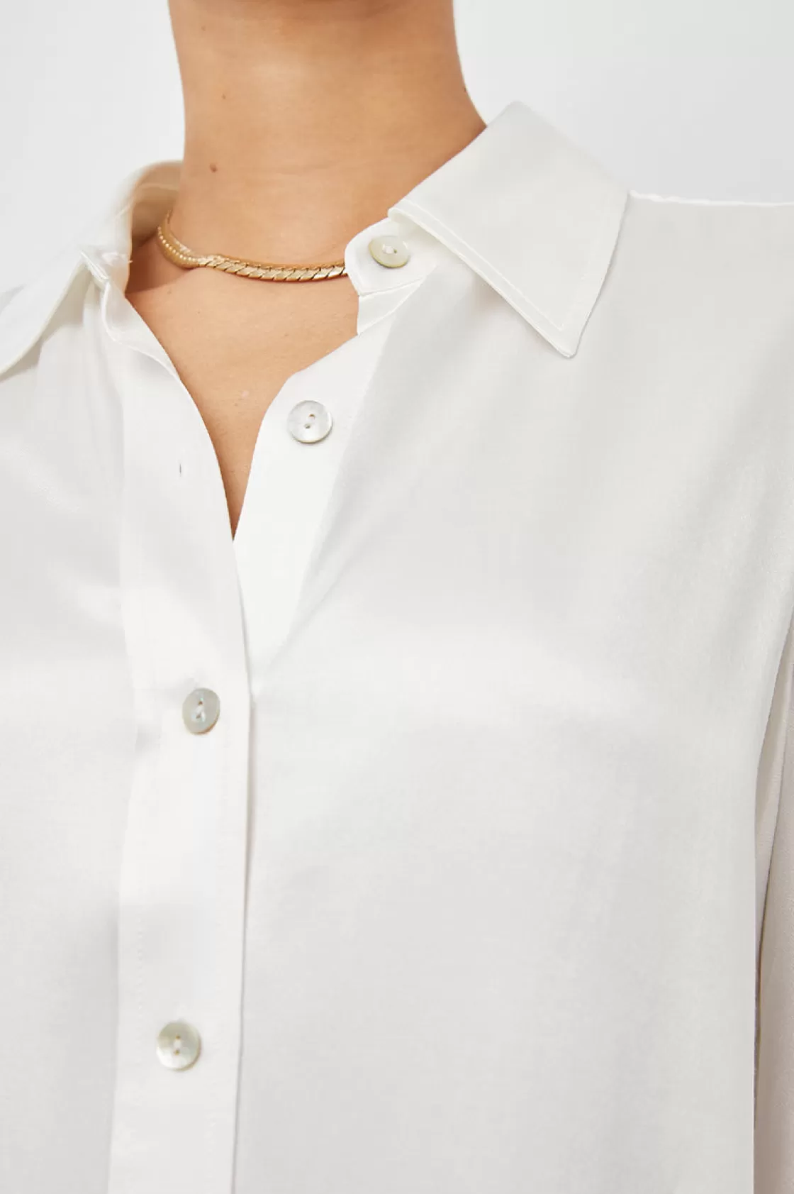 Rails ANDREA TOP - IVORY | Women Satin Collection | Tops