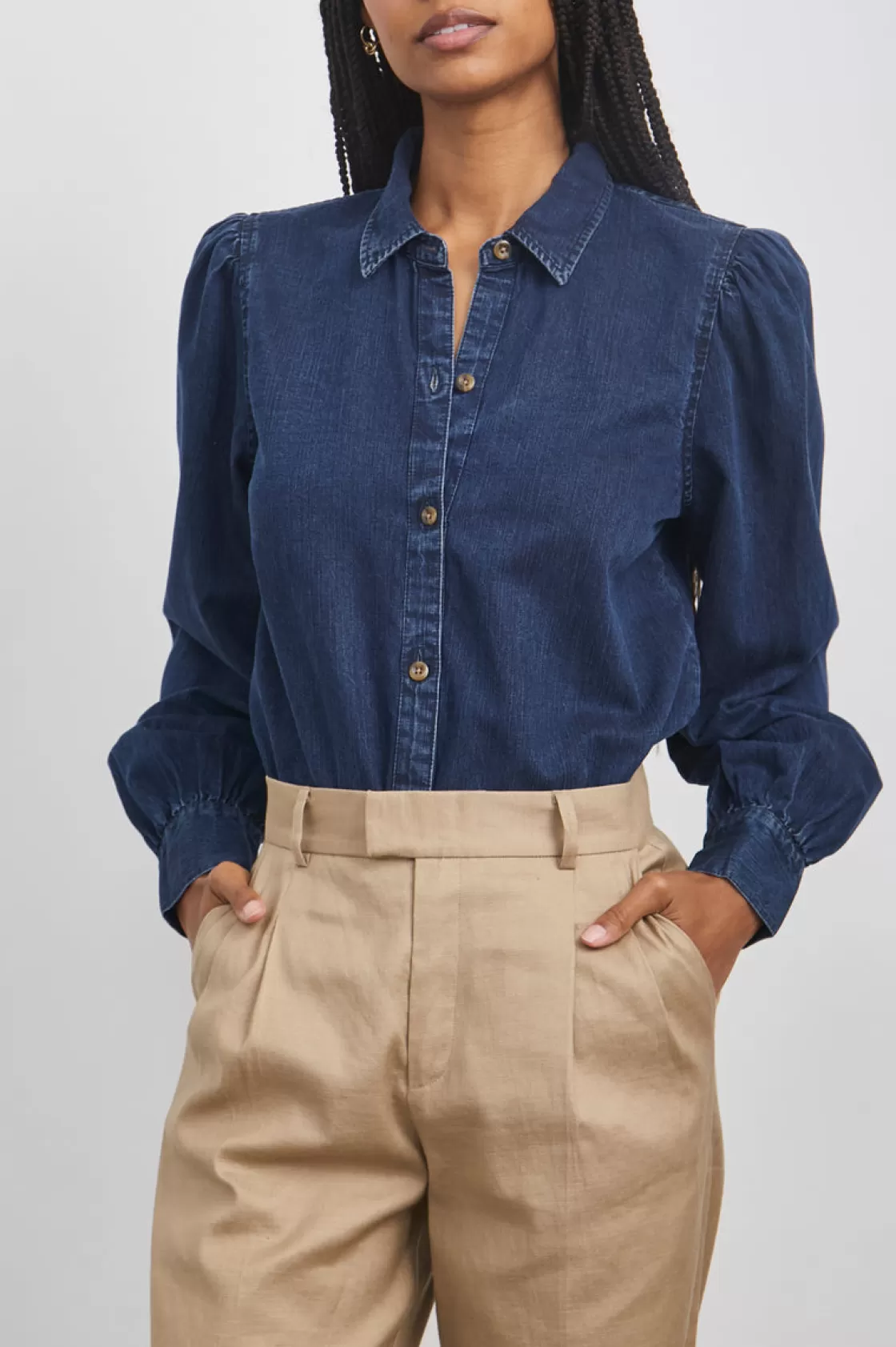 Rails ANGELICA SHIRT - DARK VINTAGE | Women The Eco Collection | The Classics