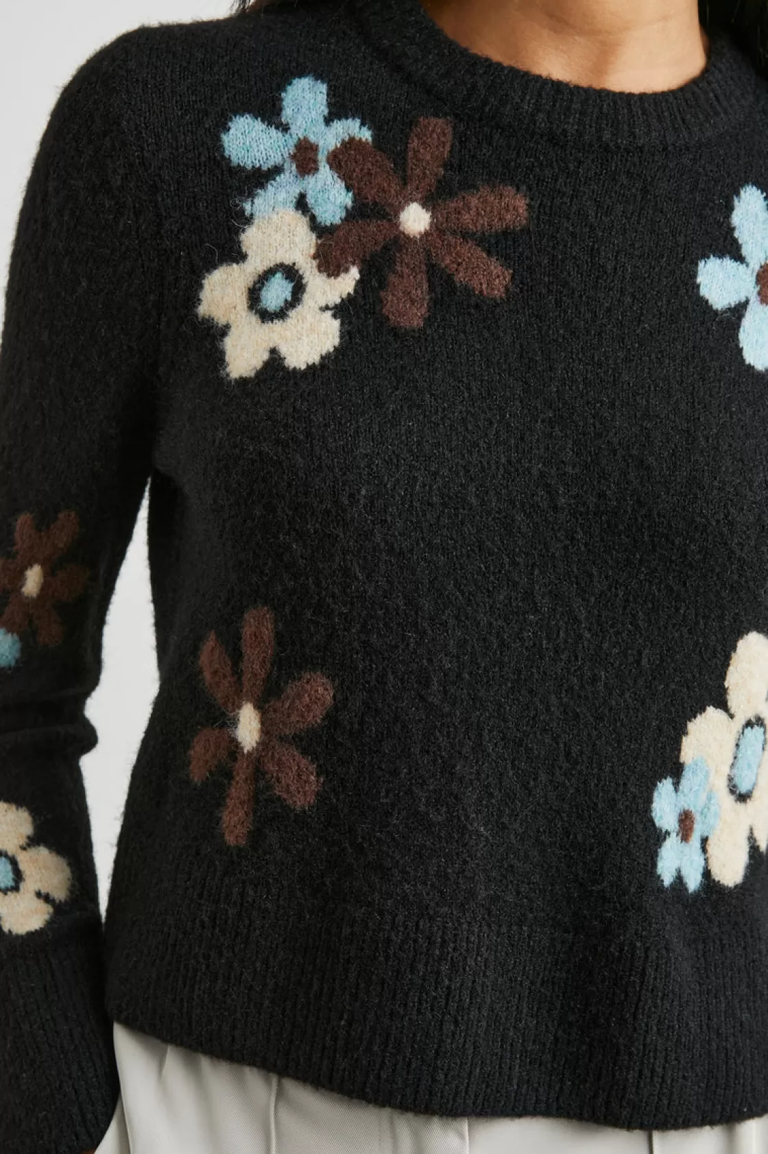 Rails ANISE SWEATER - ONYX BLUE DAISIES | Women Sweaters