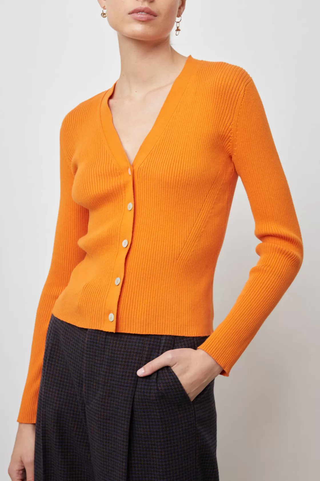 Rails BEAU CARDIGAN - TANGERINE | Women The Eco Collection | Sweaters