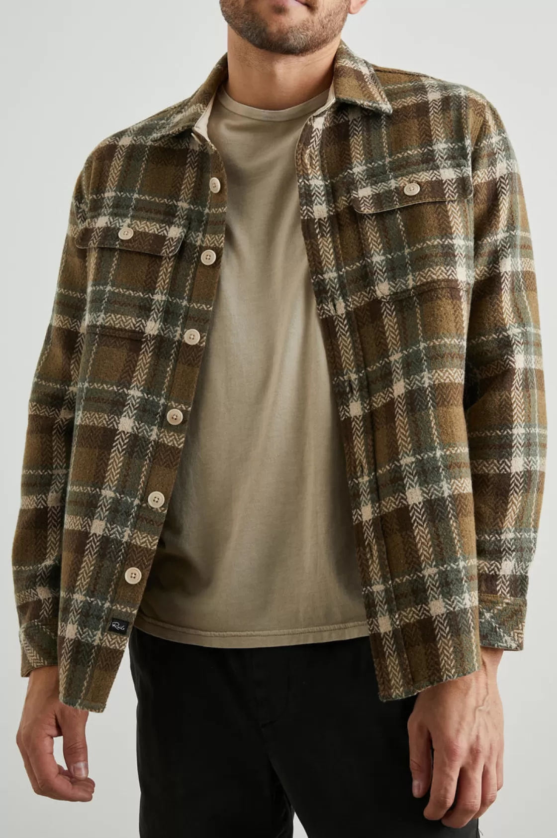 Rails BERKSHIRE SHIRT JACKET - DUTCH SAGE BIRCH | Plaids | Jackets & Coats