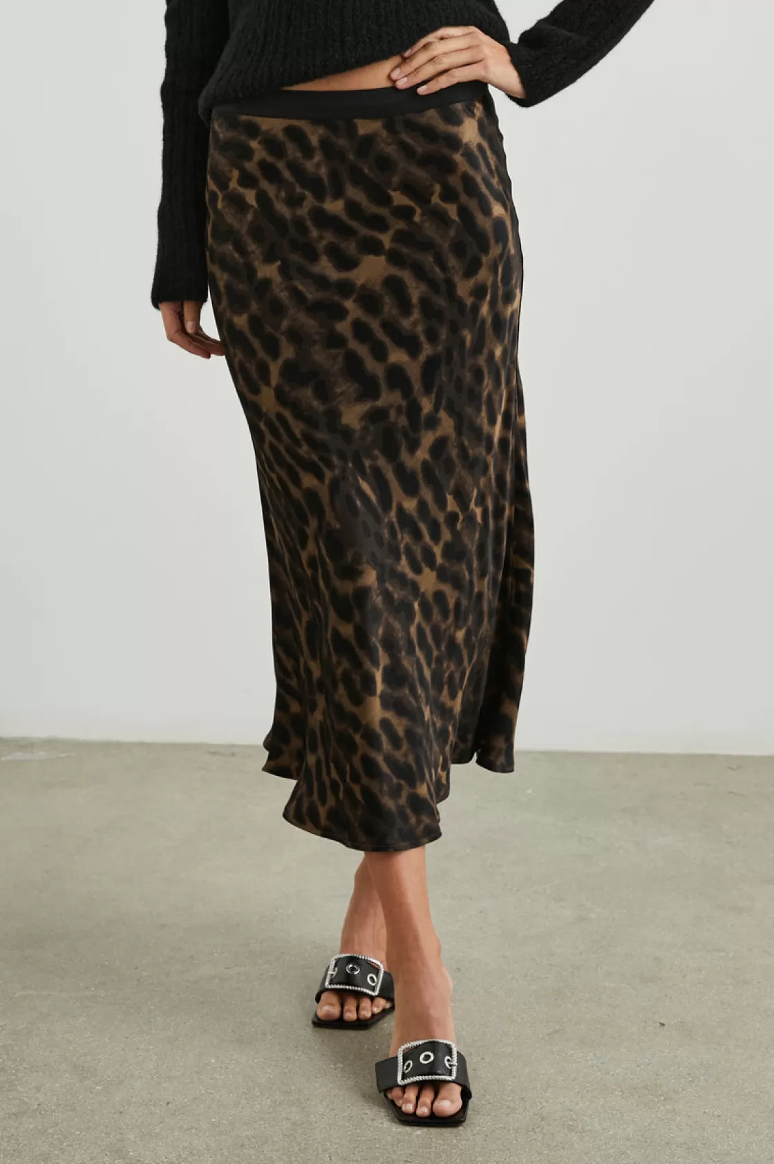 Rails BERLIN SKIRT - UMBER LEOPARD | Women Matching Sets | Satin Collection