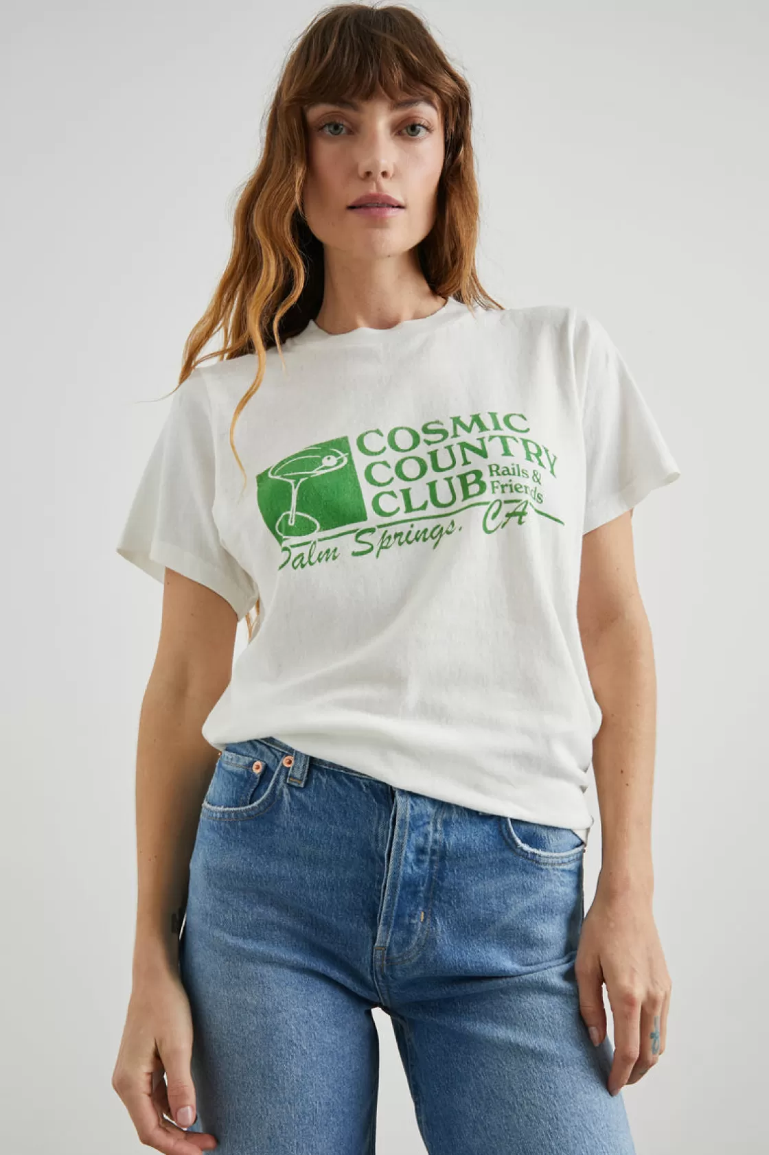 Rails BOYFRIEND T-SHIRT - COSMIC COUNTRY CLUB | Women Rails City Tees | Best Sellers