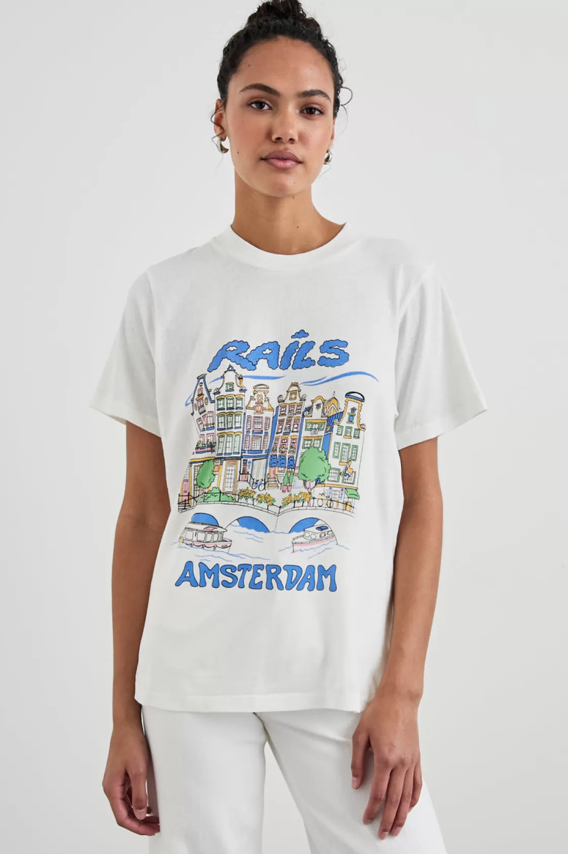 Rails BOYFRIEND T-SHIRT - AMSTERDAM | Women Rails City Tees | Tops