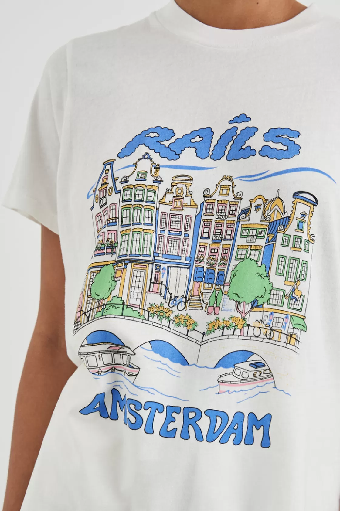 Rails BOYFRIEND T-SHIRT - AMSTERDAM | Women Rails City Tees | Tops