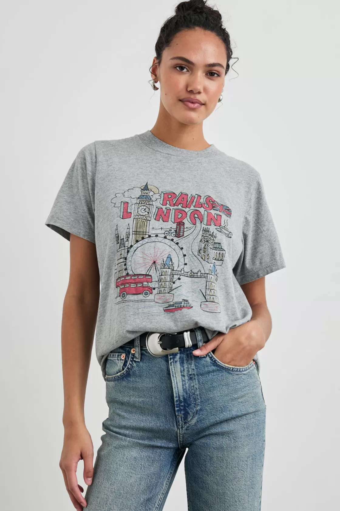 Rails BOYFRIEND T-SHIRT - LONDON | Women Rails City Tees | Tops