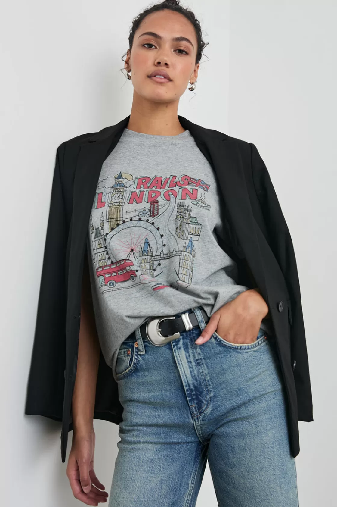 Rails BOYFRIEND T-SHIRT - LONDON | Women Rails City Tees | Tops