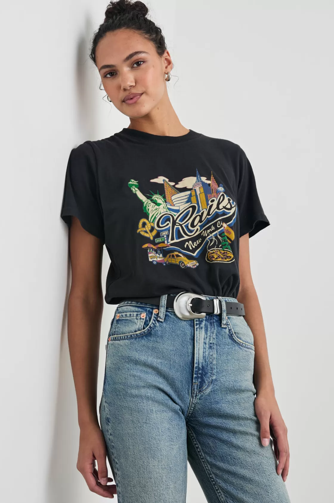 Rails BOYFRIEND T-SHIRT - NEW YORK | Women Rails City Tees | Tops