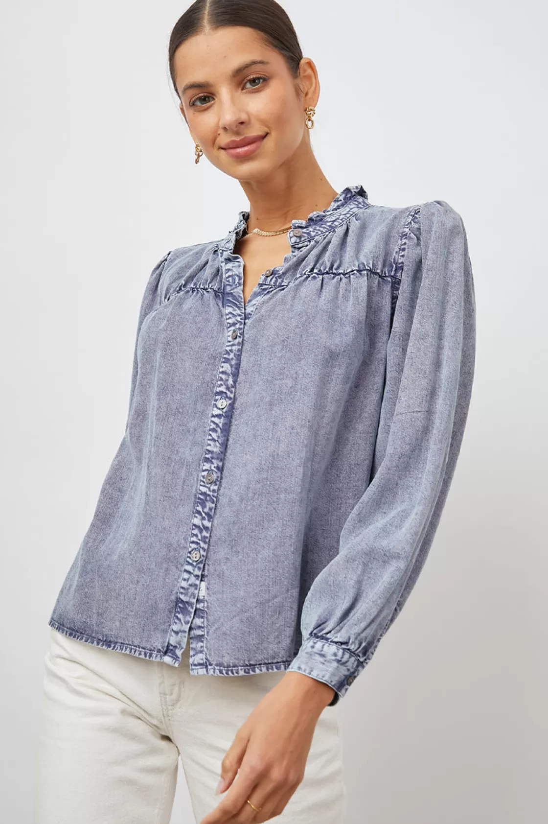 Rails CAMILLE TOP - SAPPHIRE ACID WASH | Women Tops