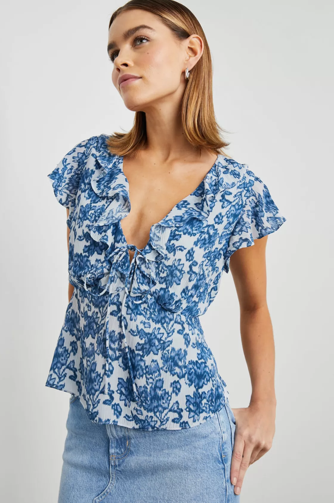 Rails CARMINE TOP - CHAMBRAY FLORAL | Women Summer Collection | Best Sellers