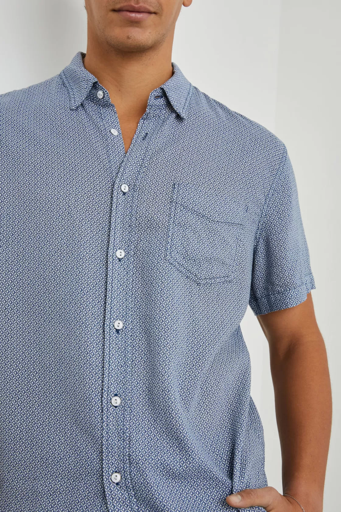 Rails CARSON SHIRT - CROWN JEWEL SAPPHIRE | Summer Collection | The Eco Collection