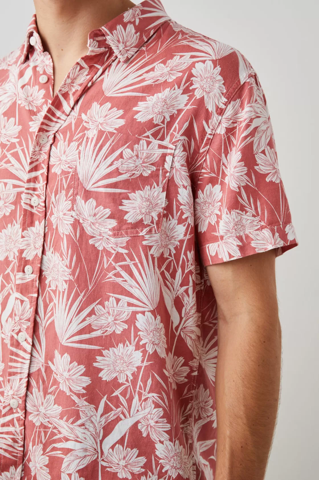 Rails CARSON SHIRT - JUNGLE FOLIAGE RED | The Eco Collection | Shirts