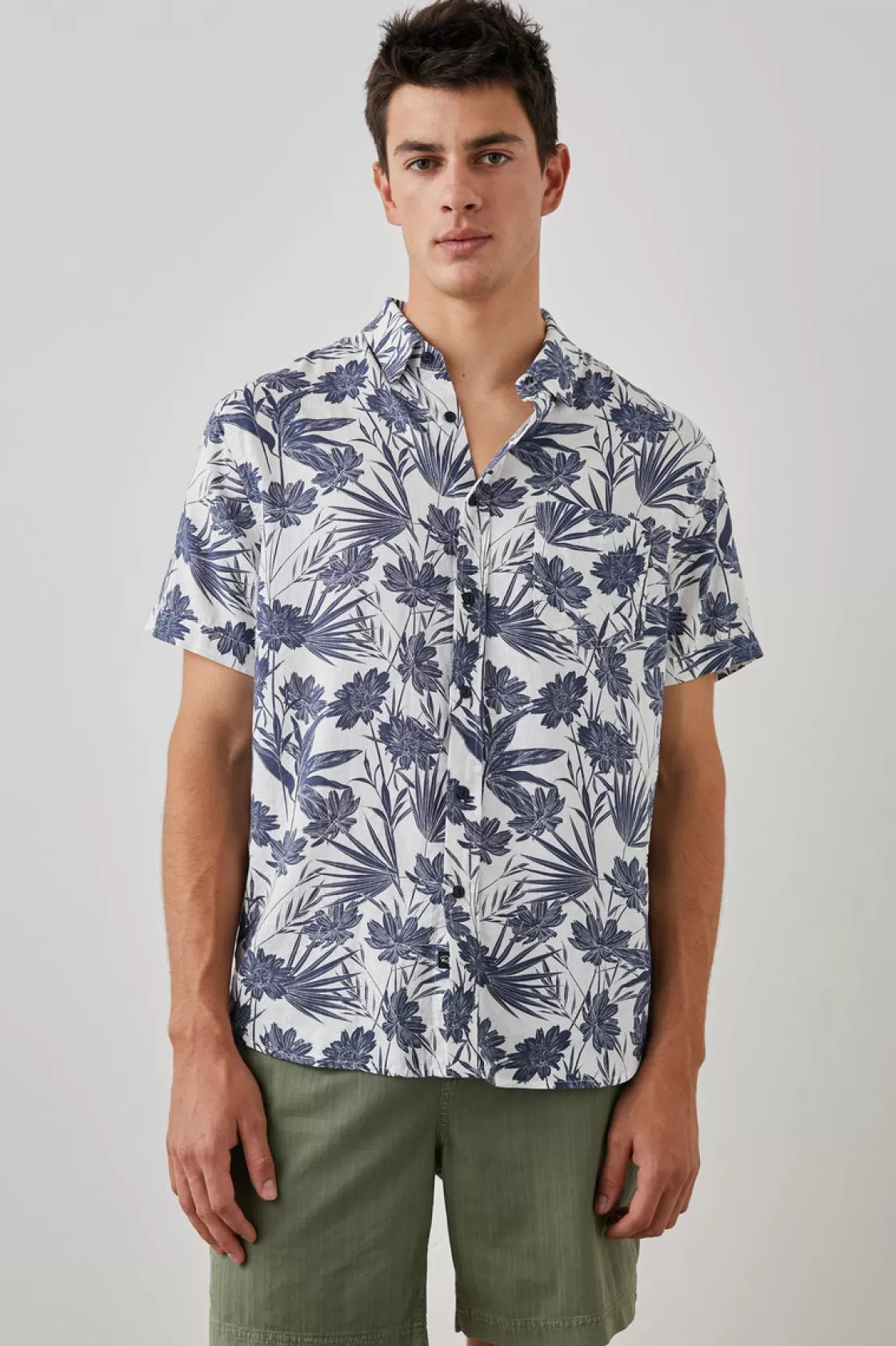 Rails CARSON SHIRT - JUNGLE FOLIAGE ROYAL | The Eco Collection | Shirts