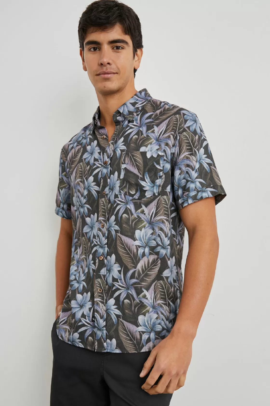 Rails CARSON SHIRT - JUNGLE GARDEN MIDNIGHT | Summer Collection | The Eco Collection