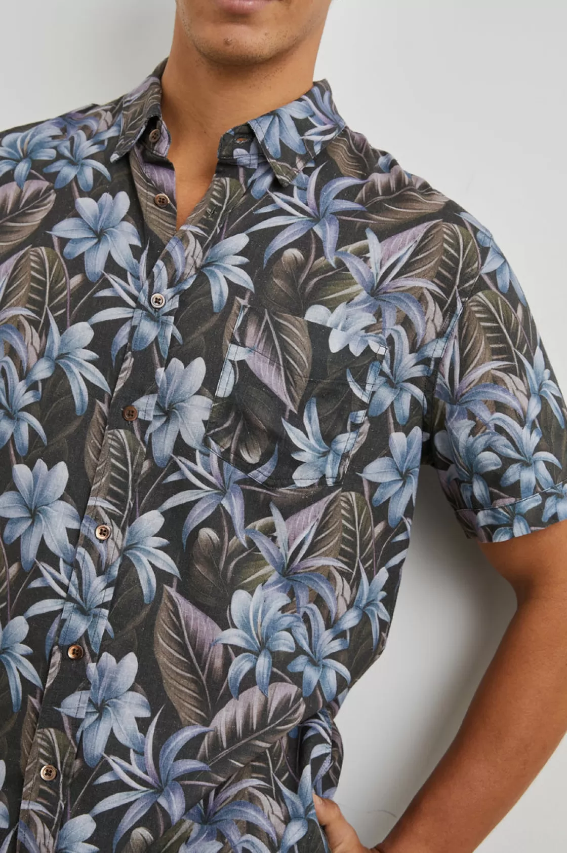 Rails CARSON SHIRT - JUNGLE GARDEN MIDNIGHT | Summer Collection | The Eco Collection