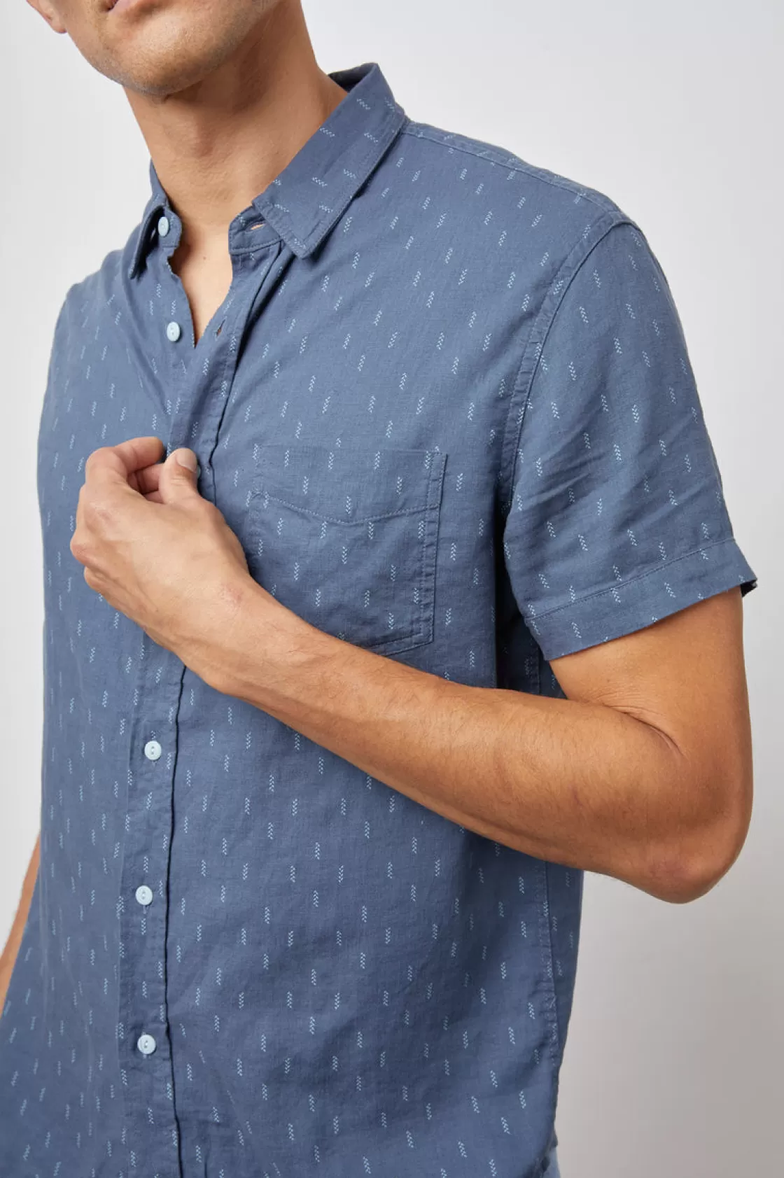 Rails CARSON SHIRT - LOUIS LEAF NAVY GREEN | The Eco Collection | Shirts