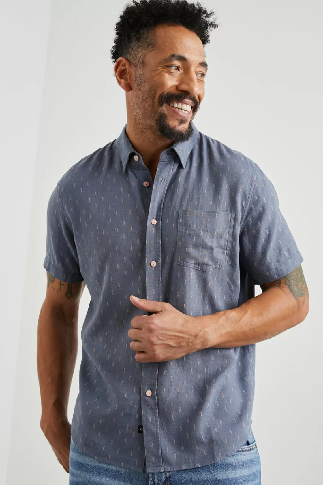 Rails CARSON SHIRT - LOUIS LEAF SLATE | The Eco Collection | Shirts