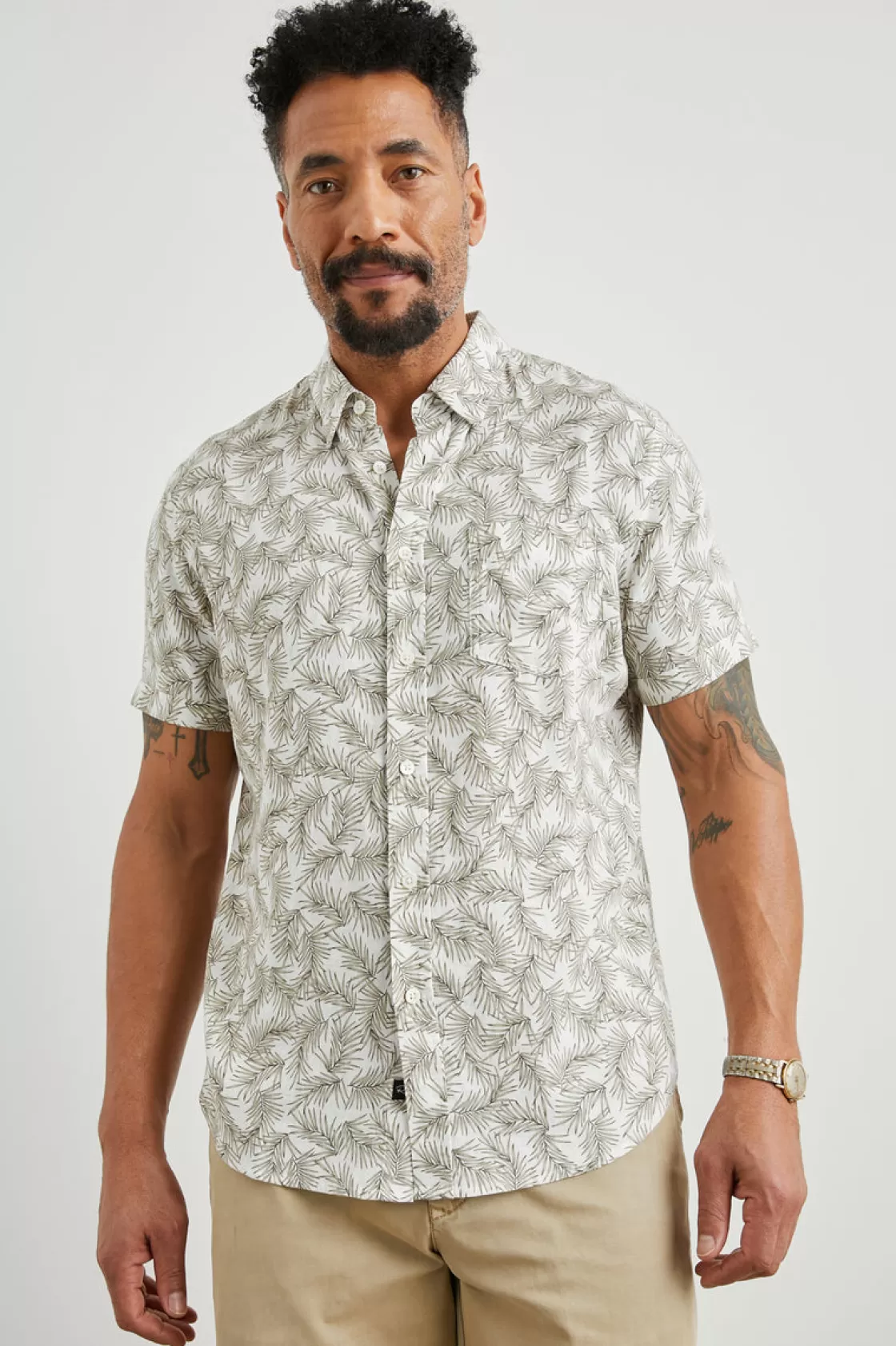 Rails CARSON SHIRT - PALM AMERICANO WHITE | Shirts | Best Sellers