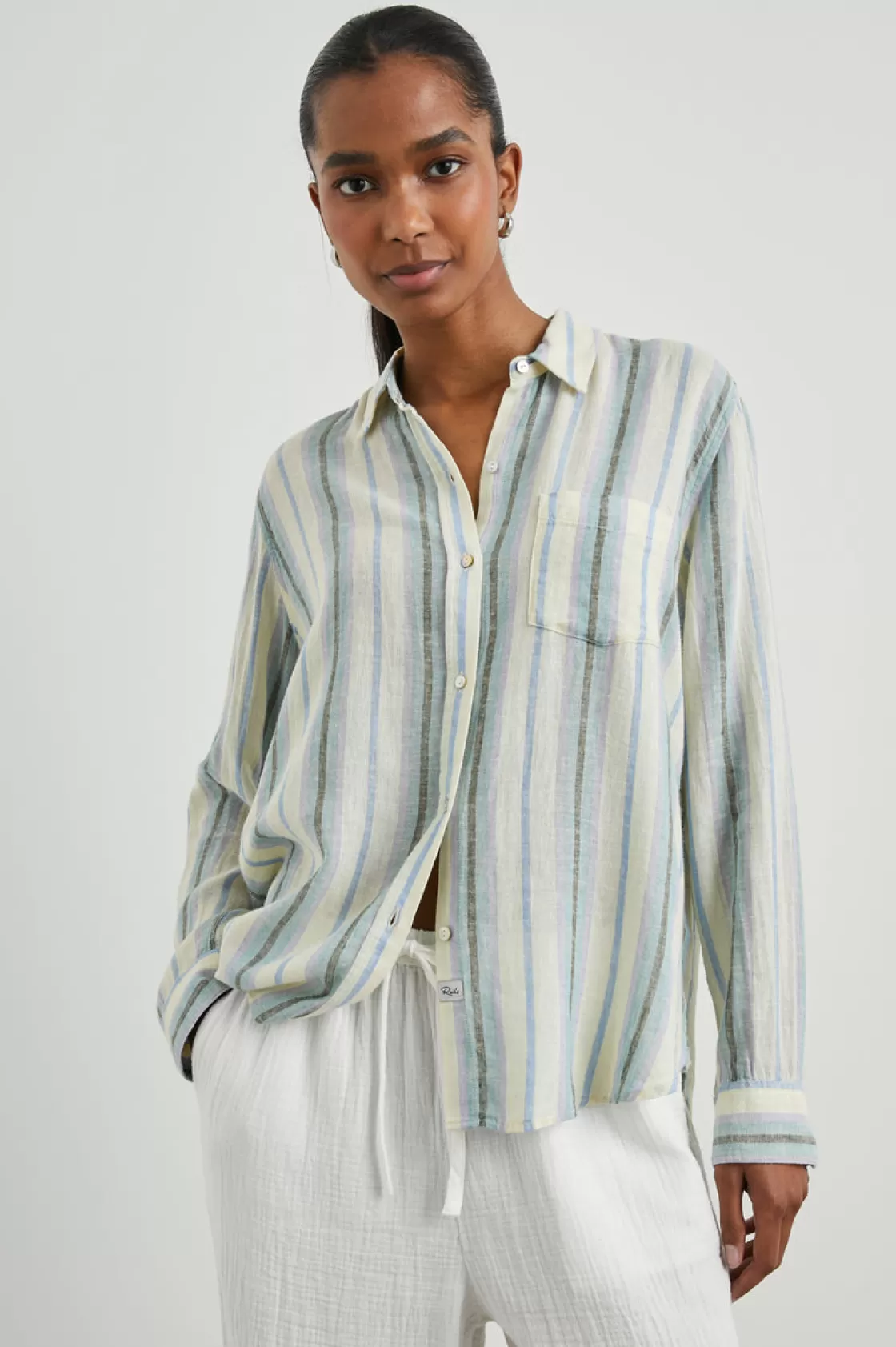 Rails CHARLI SHIRT - CATANIA STRIPE | Women The Eco Collection | The Travel Edit