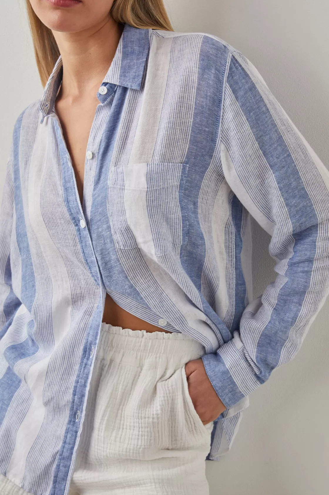 Rails CHARLI SHIRT - NEVIS STRIPE | Women The Eco Collection | Tops