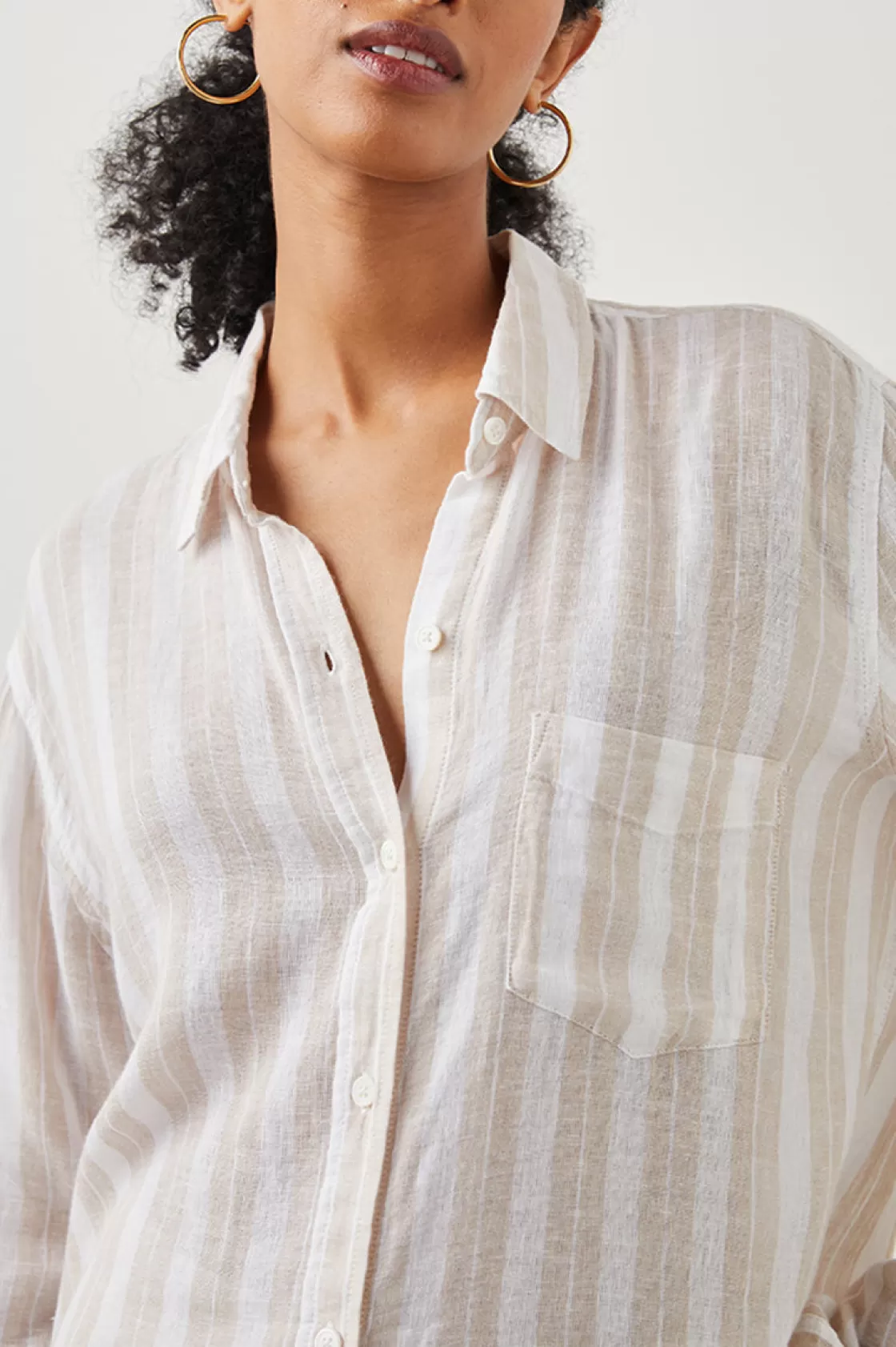 Rails CHARLI SHIRT - SHORE STRIPE | Women The Eco Collection | Tops