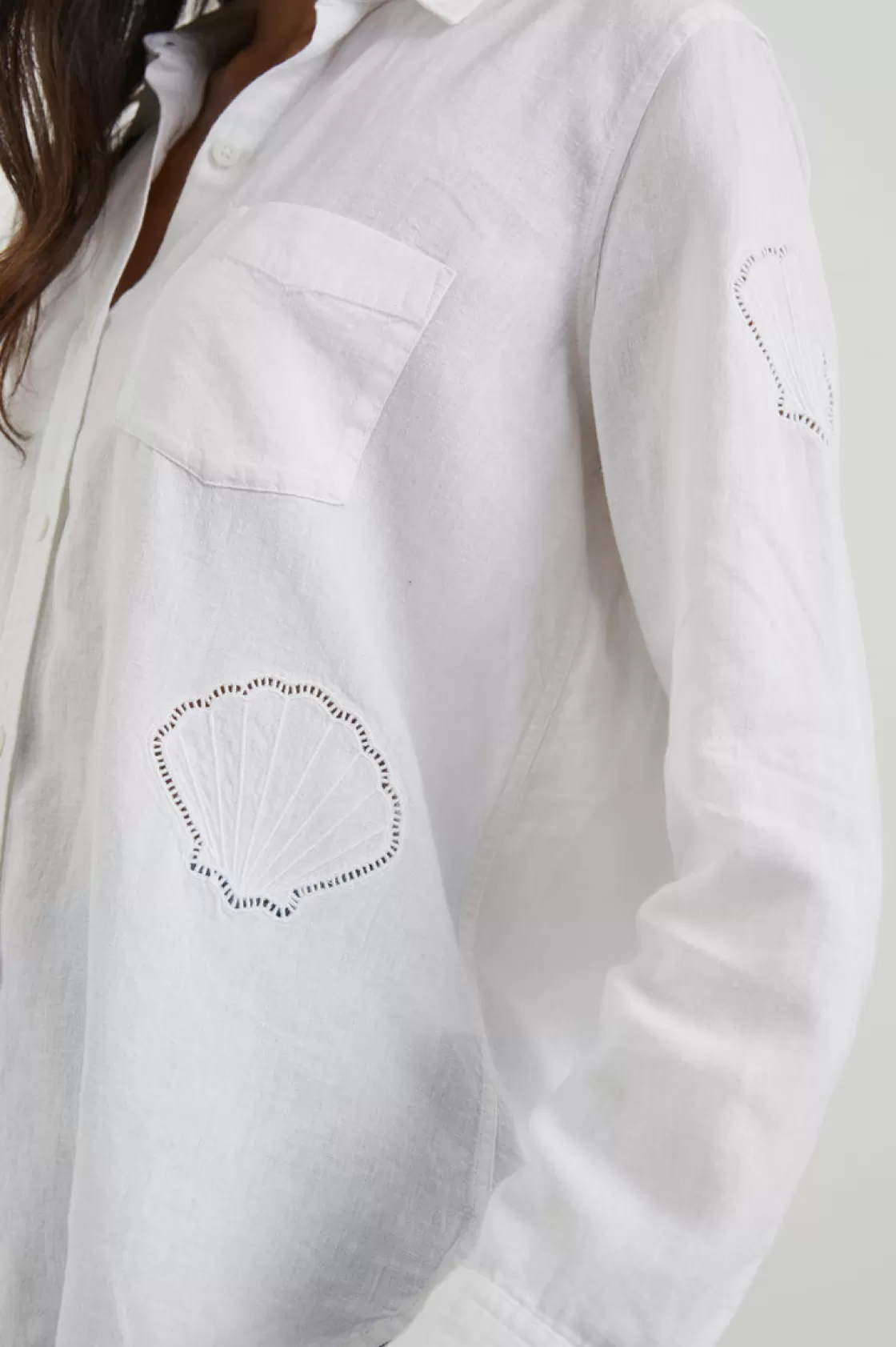 Rails CHARLI SHIRT - WHITE EYELET SHELLS | Women Summer Collection | The Eco Collection