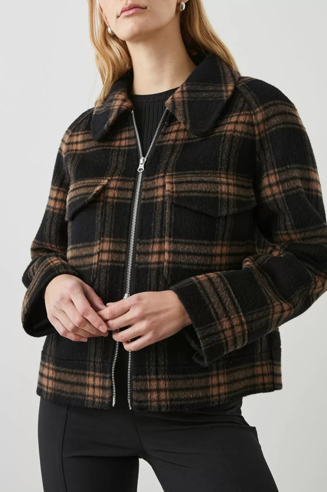 Rails CHEYENNE JACKET - CAMEL JET | Women Plaids | Jackets & Coats