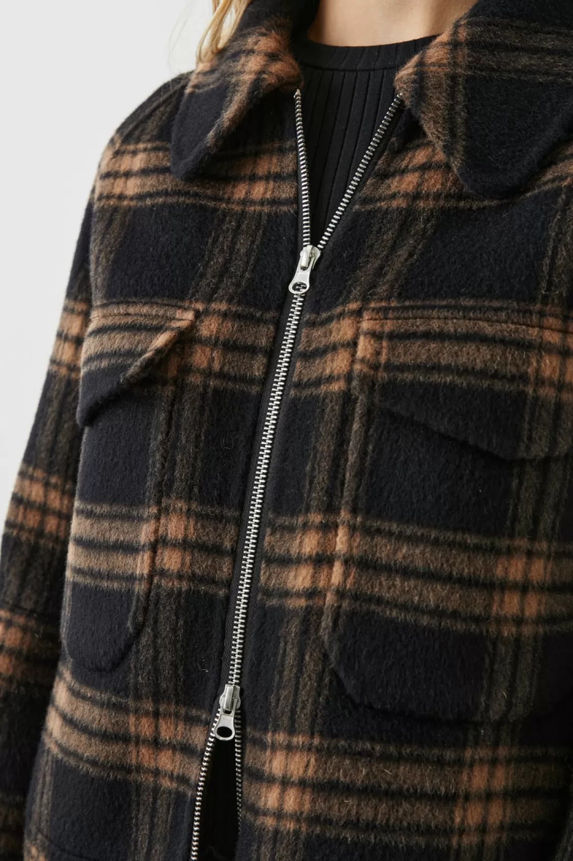 Rails CHEYENNE JACKET - CAMEL JET | Women Plaids | Jackets & Coats