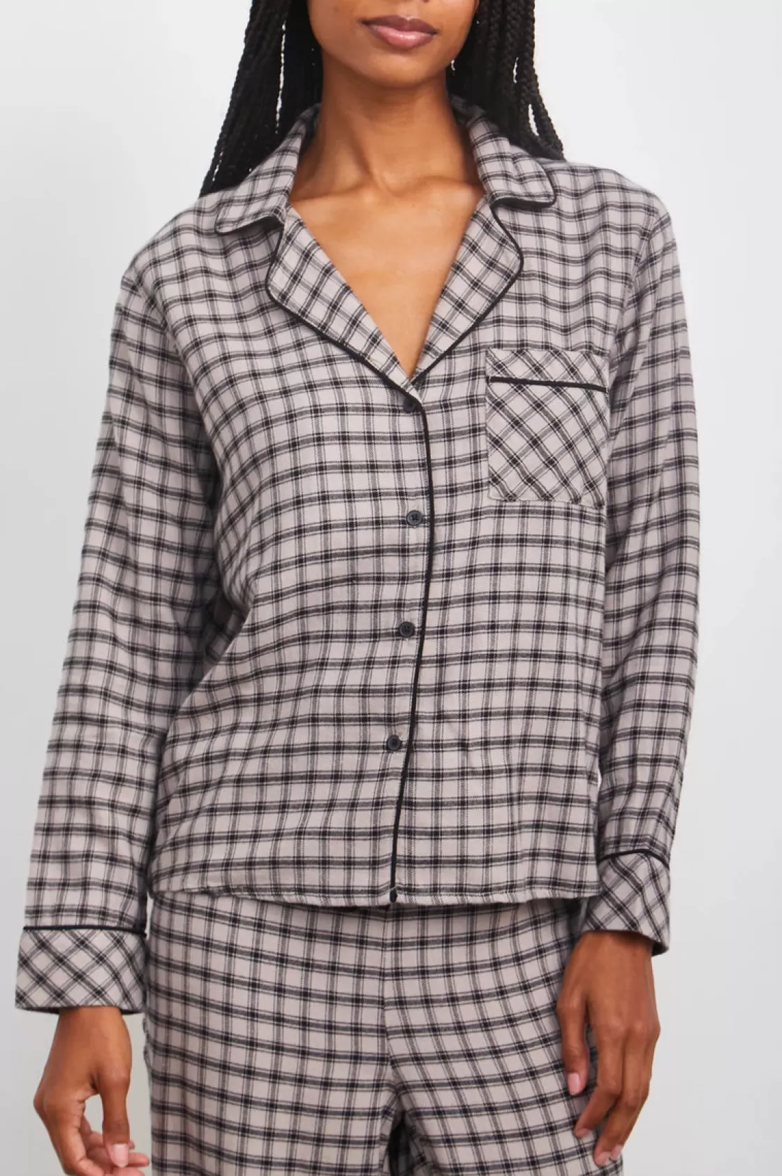 Rails CLARA PAJAMA SET - MALT ONYX | Women Sleepwear