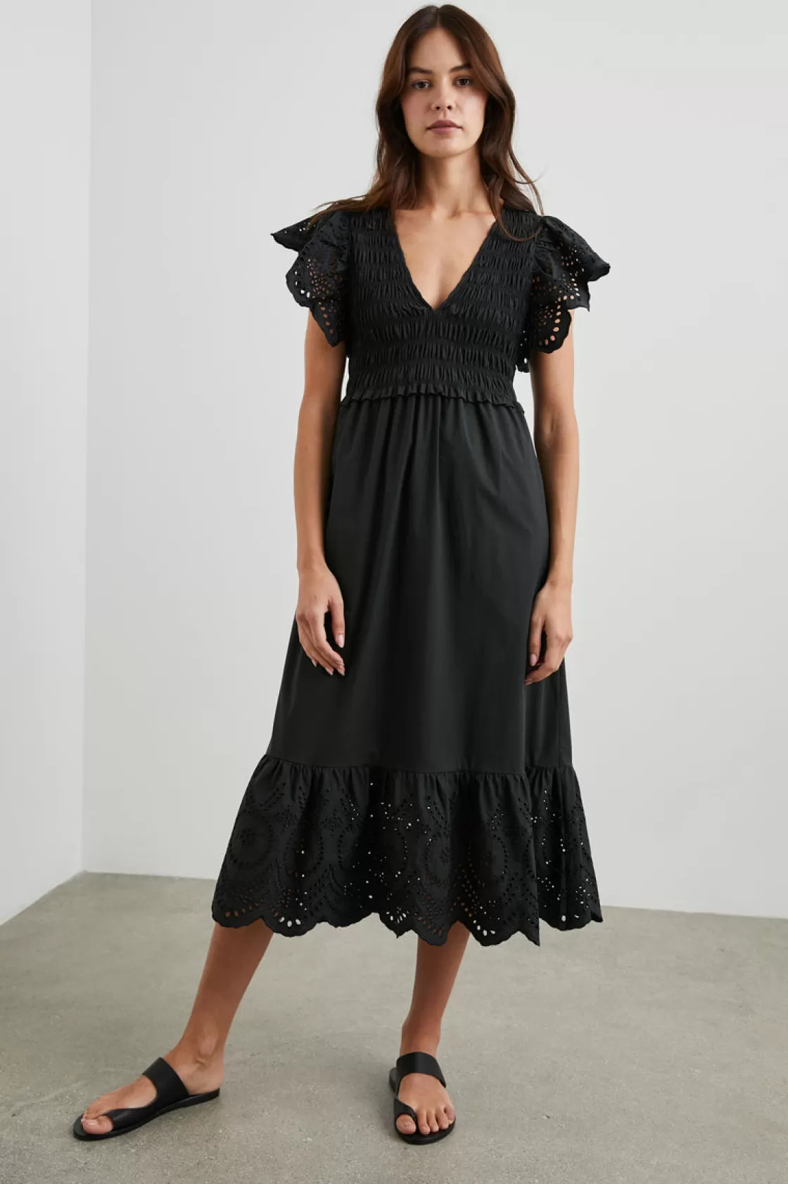 Rails CLEMENTINE DRESS - BLACK EYELET | Women Best Sellers | The Eco Collection