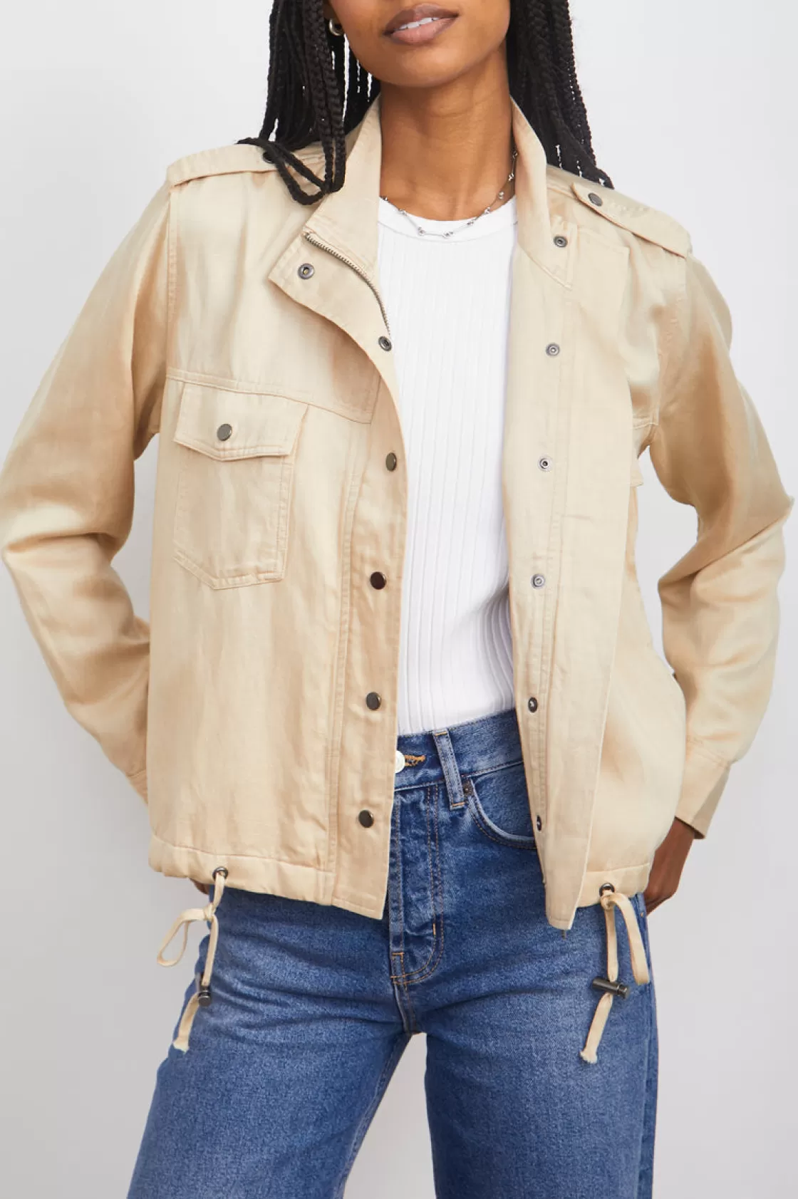 Rails COLLINS JACKET - KHAKI TWILL | Women The Eco Collection | Jackets & Coats