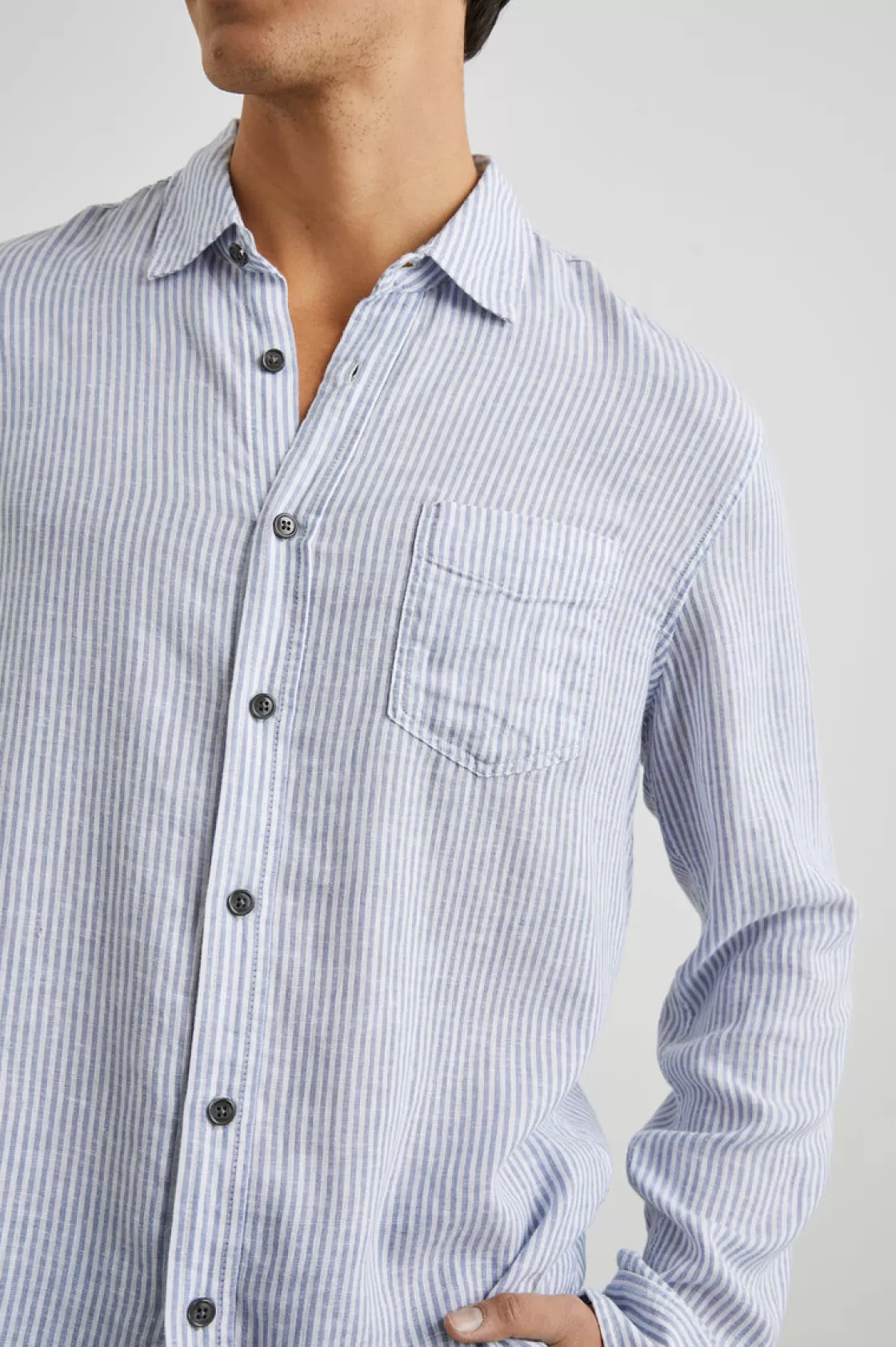 Rails CONNOR SHIRT - DENIM WHITE RAILROAD | Summer Collection | Best Sellers