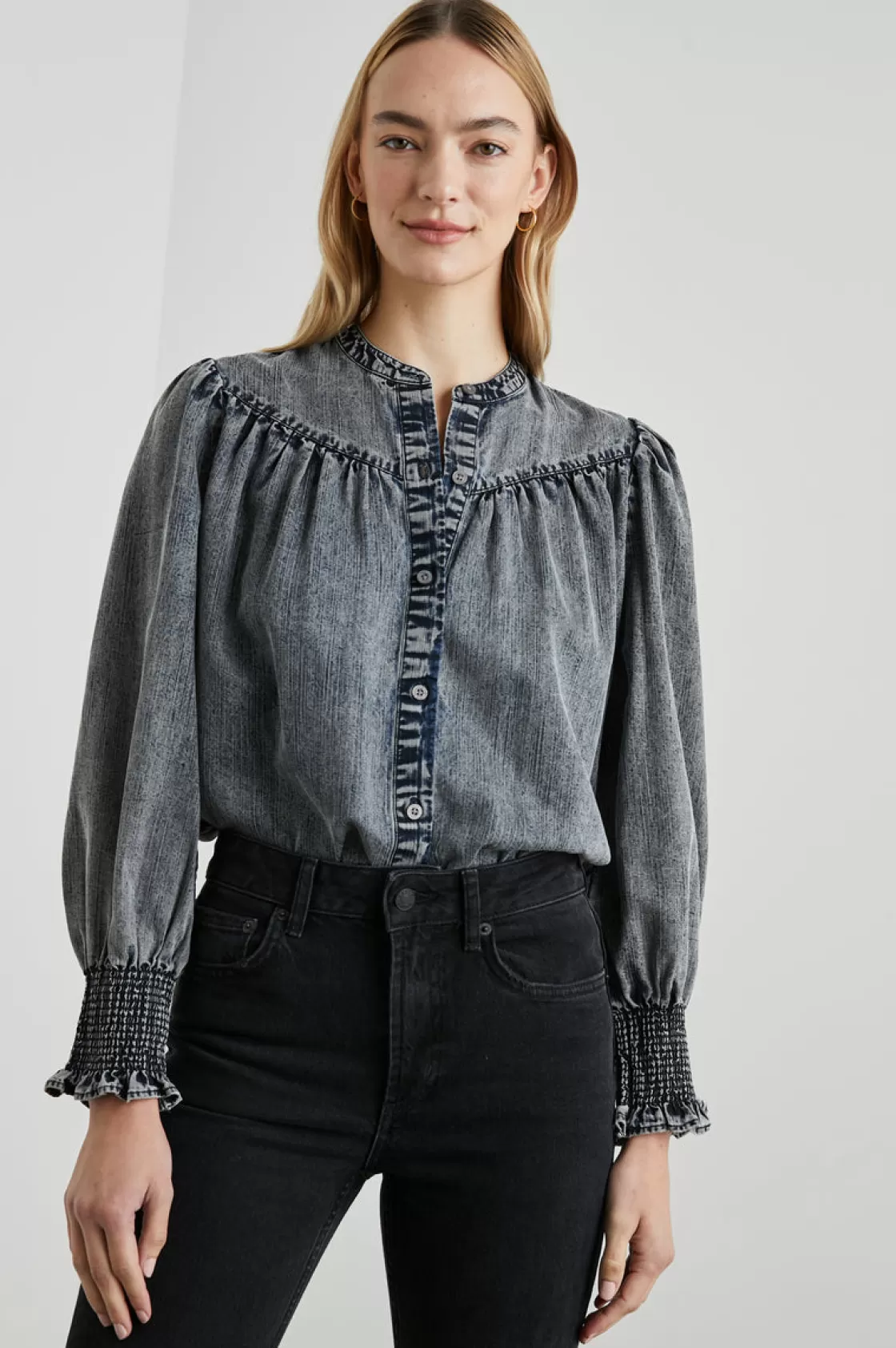 Rails DAPHNE SHIRT - INK WASH | Women The Eco Collection | Tops