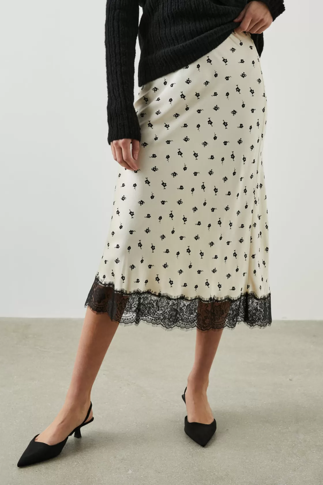 Rails EBONY SKIRT - CHAMPAGNE FLORAL | Women The Eco Collection | The Event Edit