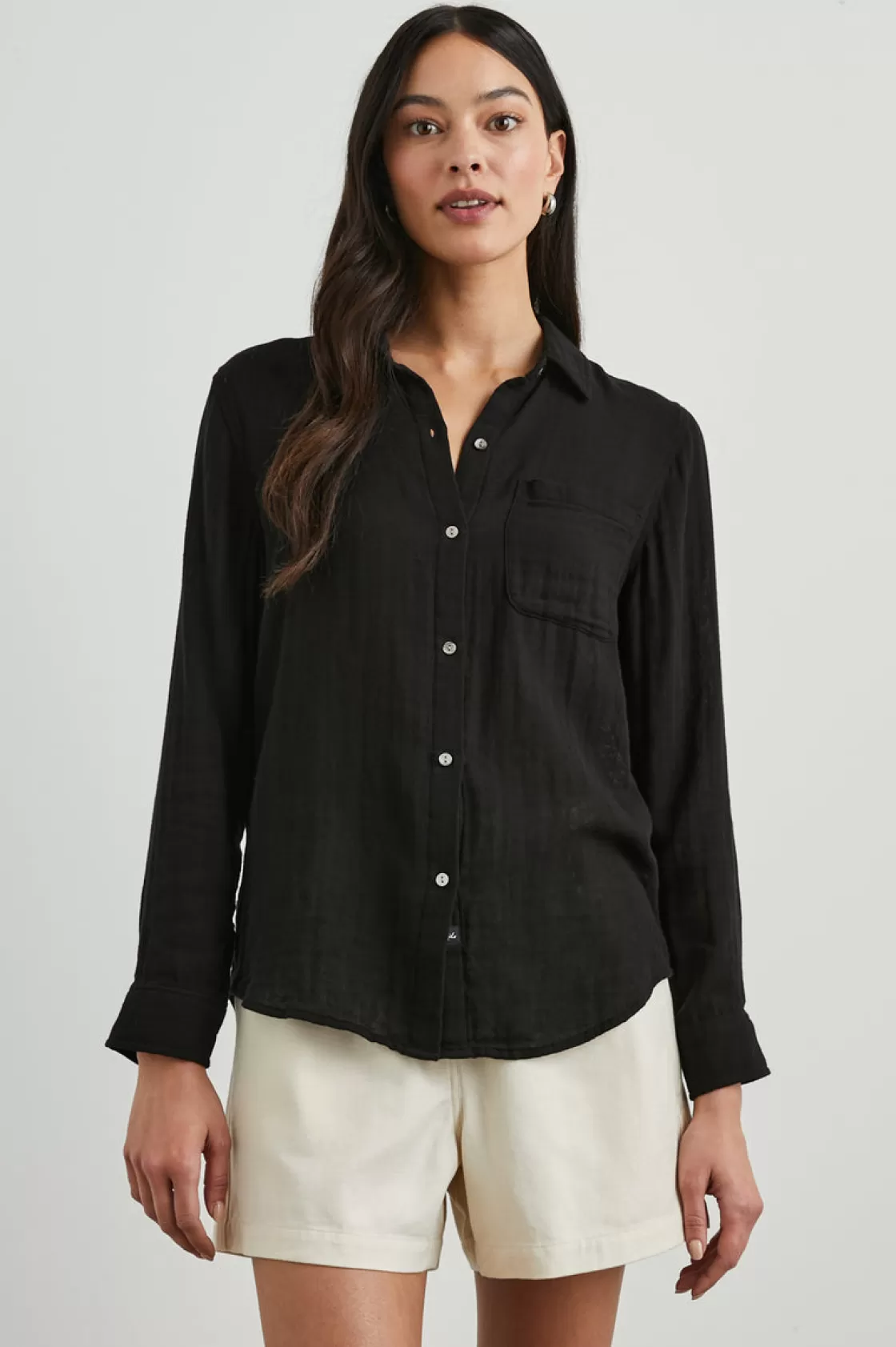 Rails ELLIS SHIRT - BLACK | Women Summer Collection | The Ellis Edit