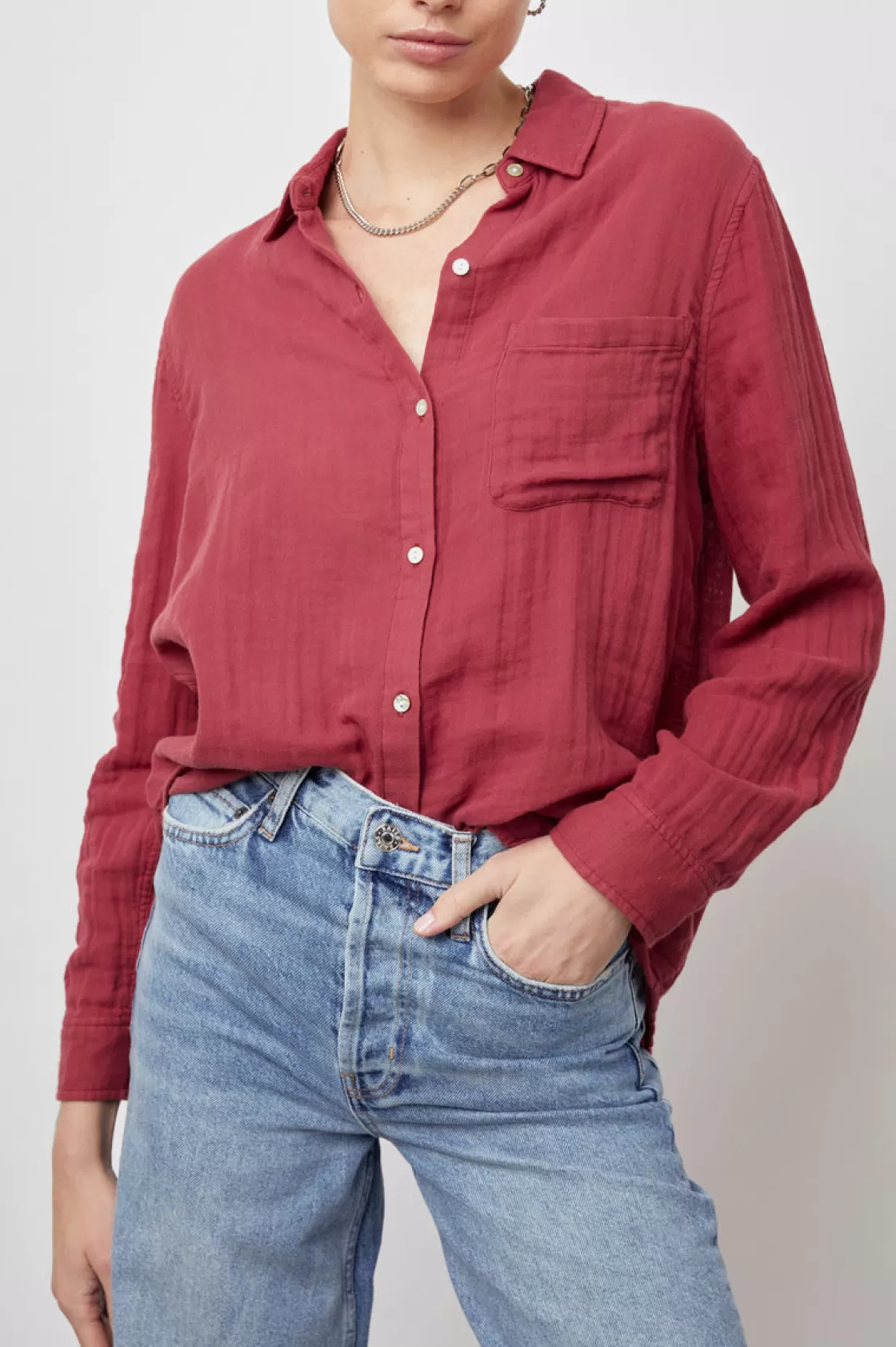 Rails ELLIS SHIRT - CRANBERRY | Women The Eco Collection | The Ellis Edit