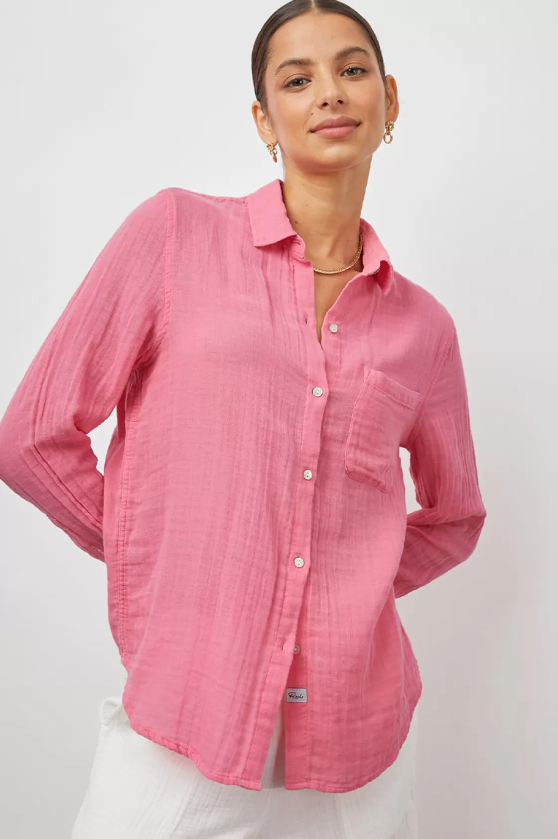 Rails ELLIS SHIRT - MALIBU PINK | Women The Eco Collection | The Ellis Edit