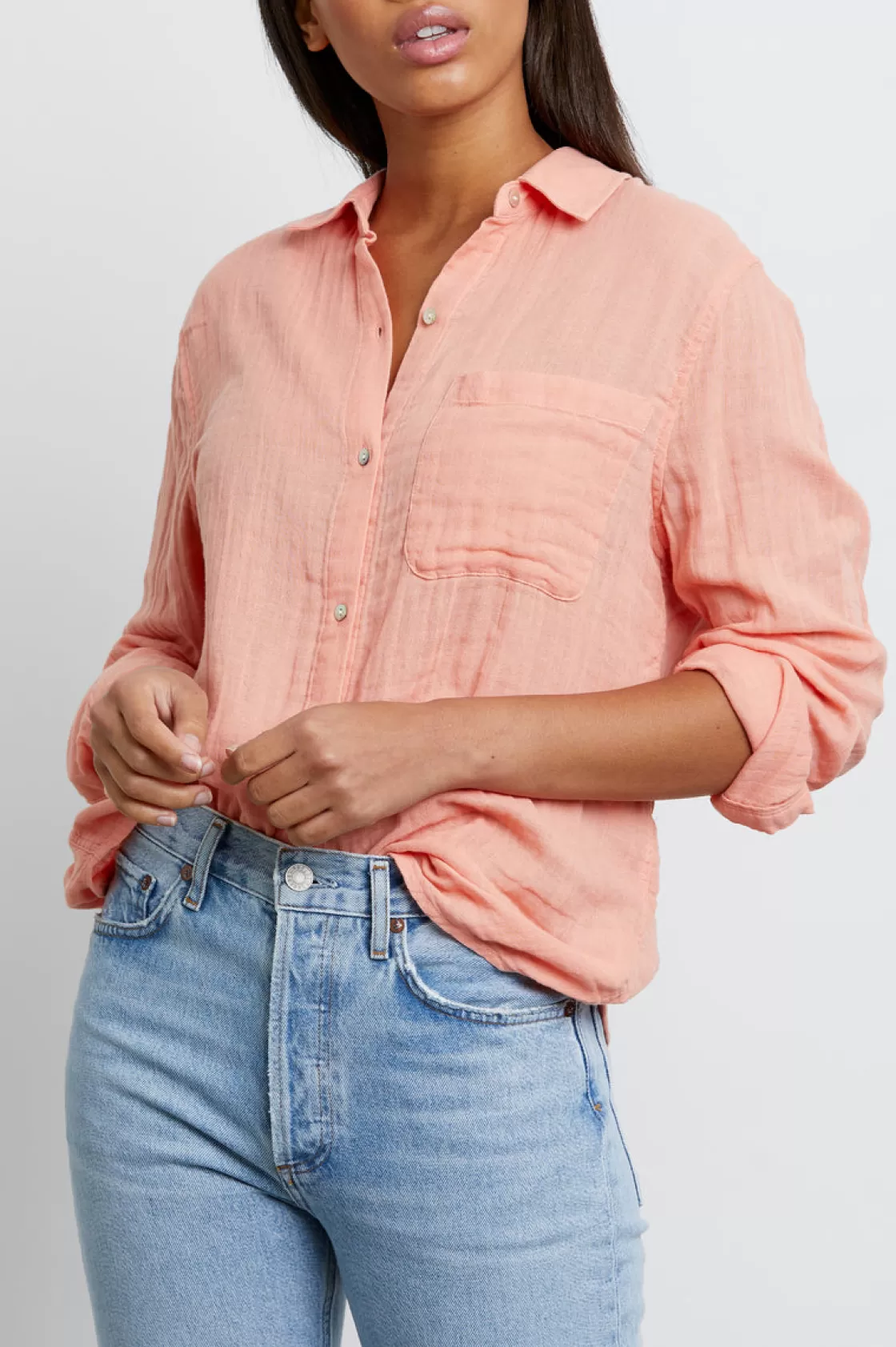 Rails ELLIS SHIRT - PEACH | Women The Ellis Edit