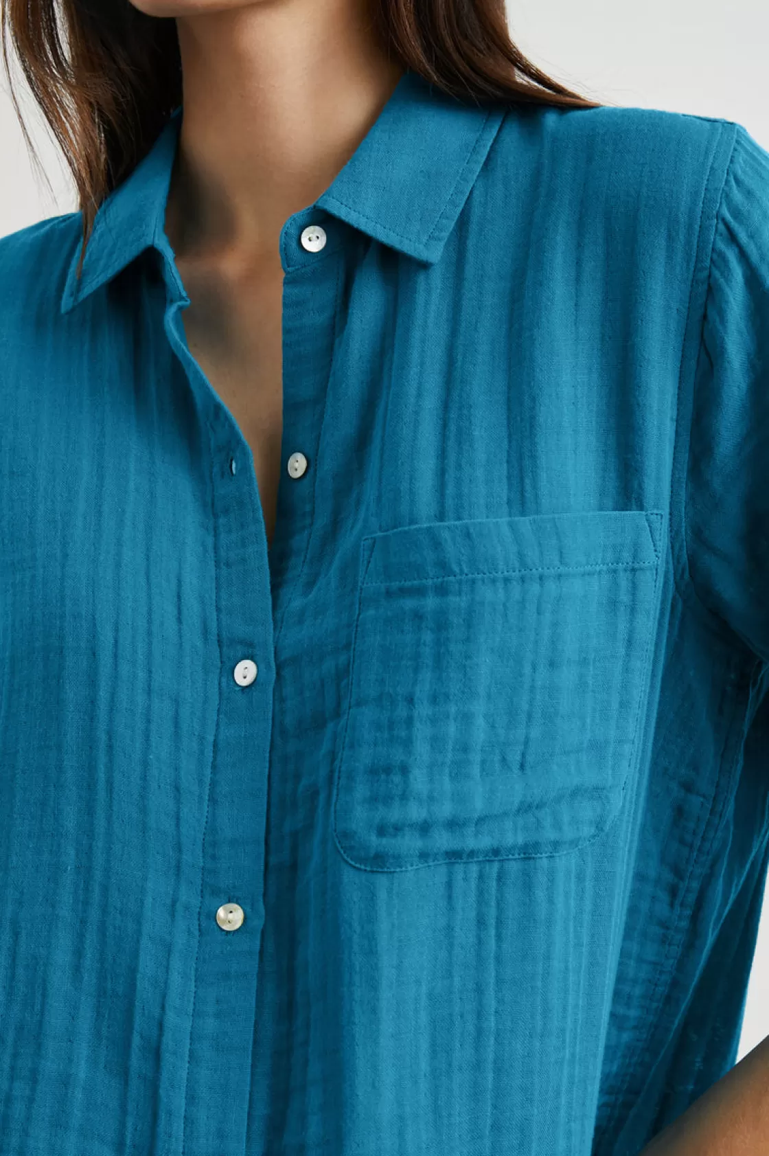 Rails ELLIS SHIRT - TURKISH TILE | Women The Eco Collection | The Ellis Edit