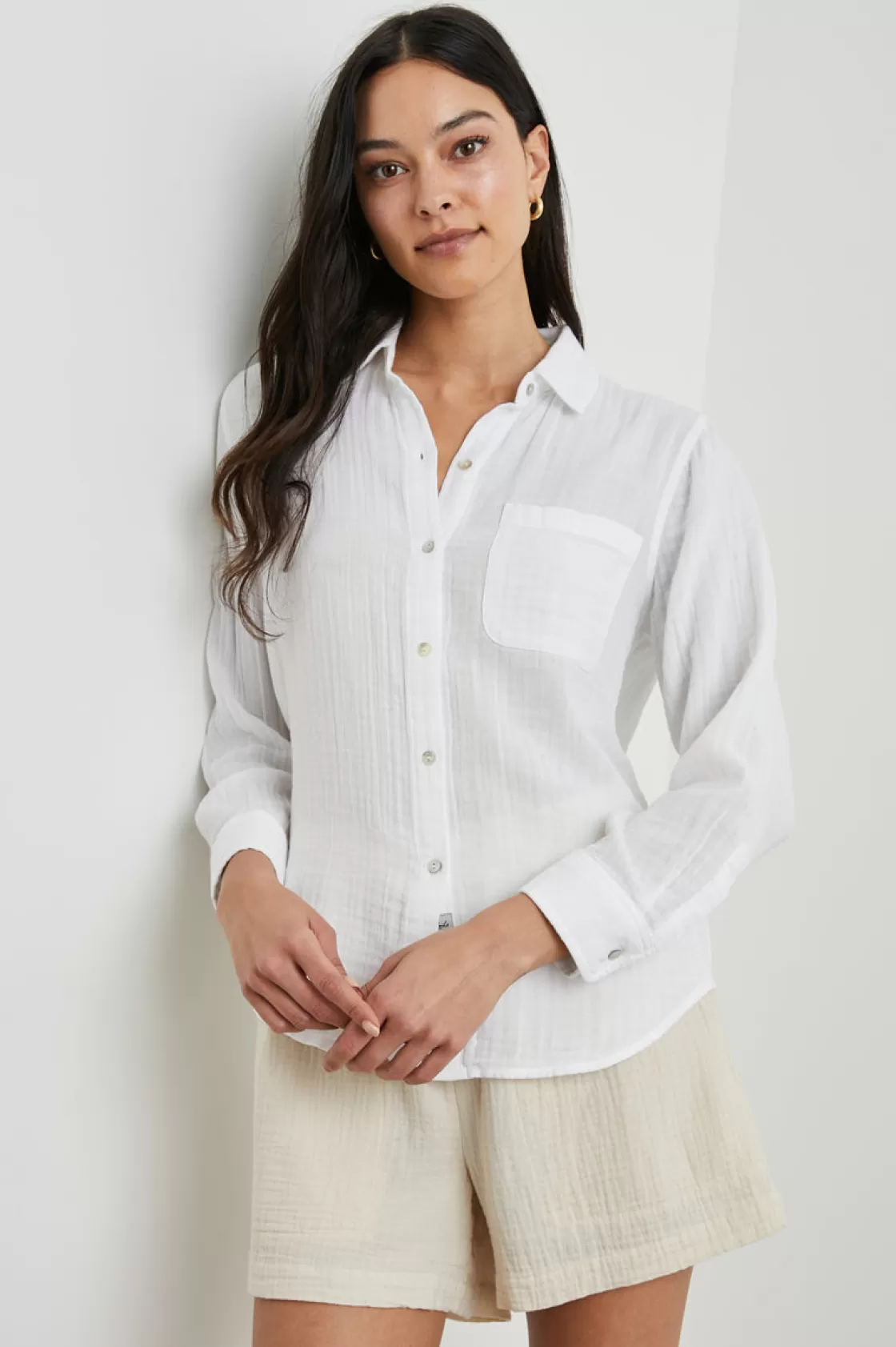 Rails ELLIS SHIRT - WHITE | Women The Ellis Edit | Summer Collection