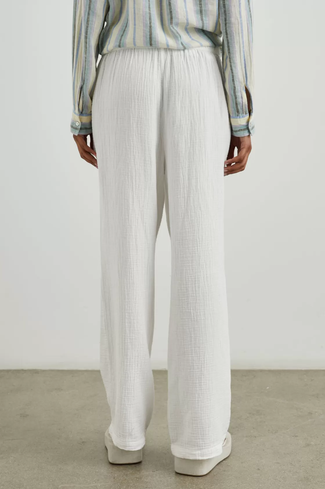 Rails EMMIE PANT - GAUZE WHITE | Women The Eco Collection | The Travel Edit