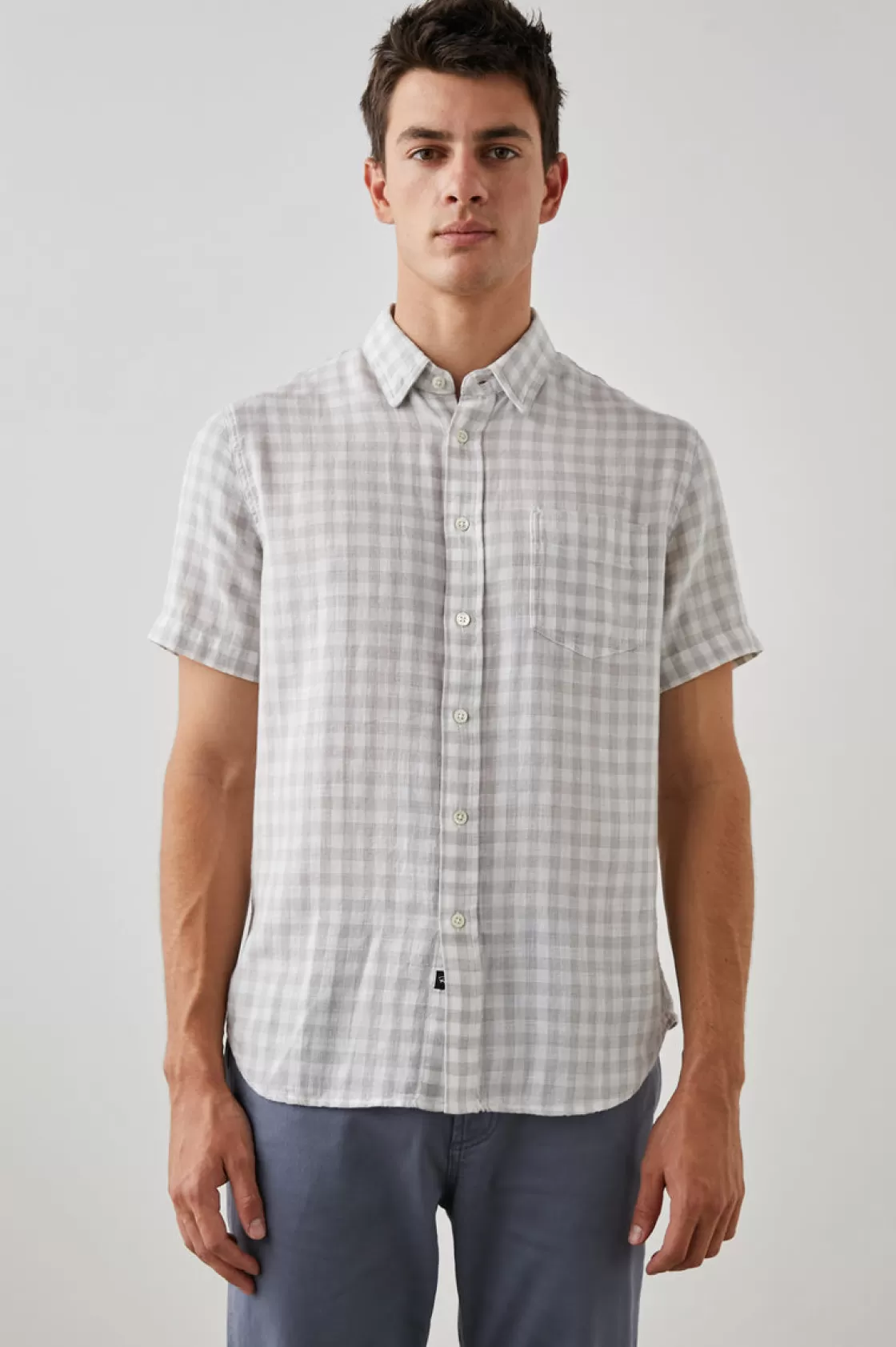 Rails FAIRFAX SHIRT - GREY GINGHAM MELANGE | Plaids | Shirts