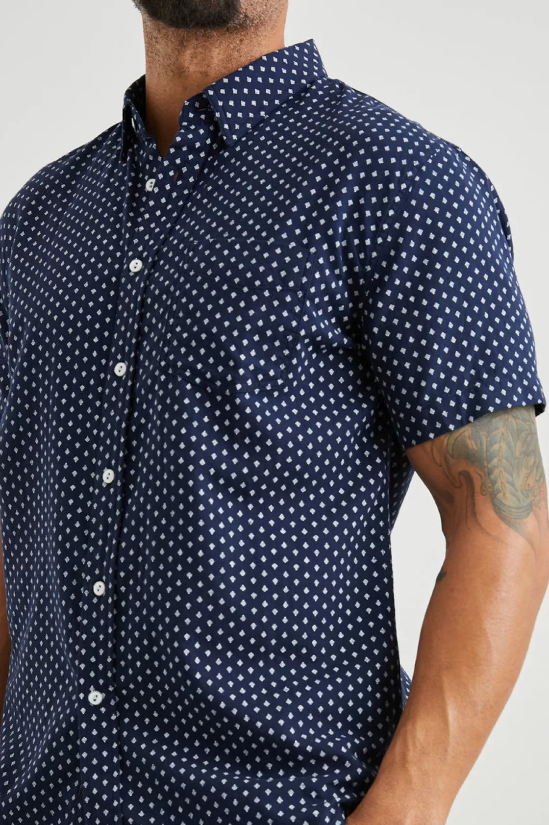 Rails FAIRFAX SHIRT - POLYGON MICRO NAVY | The Travel Edit | Shirts