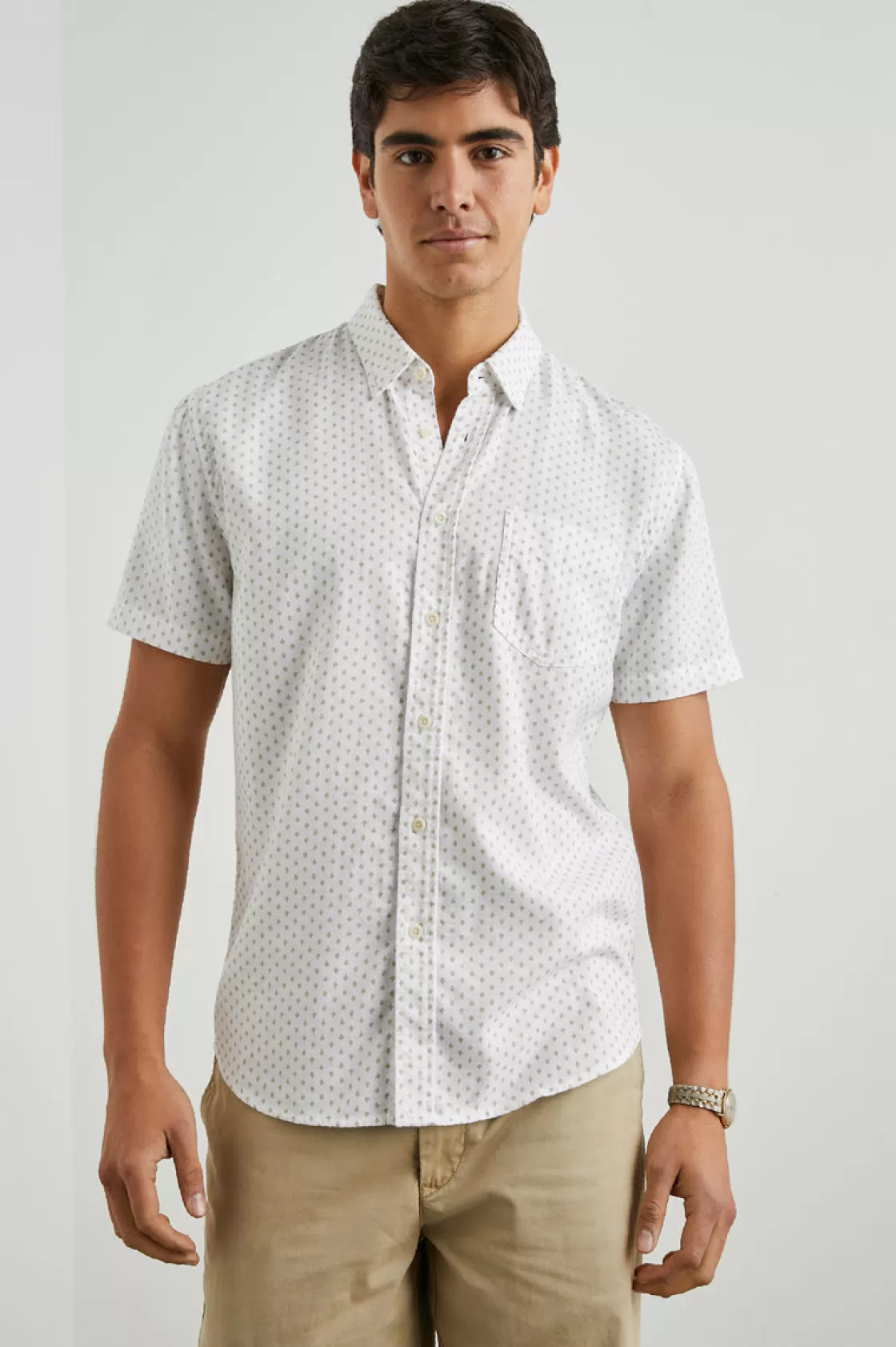 Rails FAIRFAX SHIRT - POLYGON MICRO WHITE | Summer Collection | Shirts