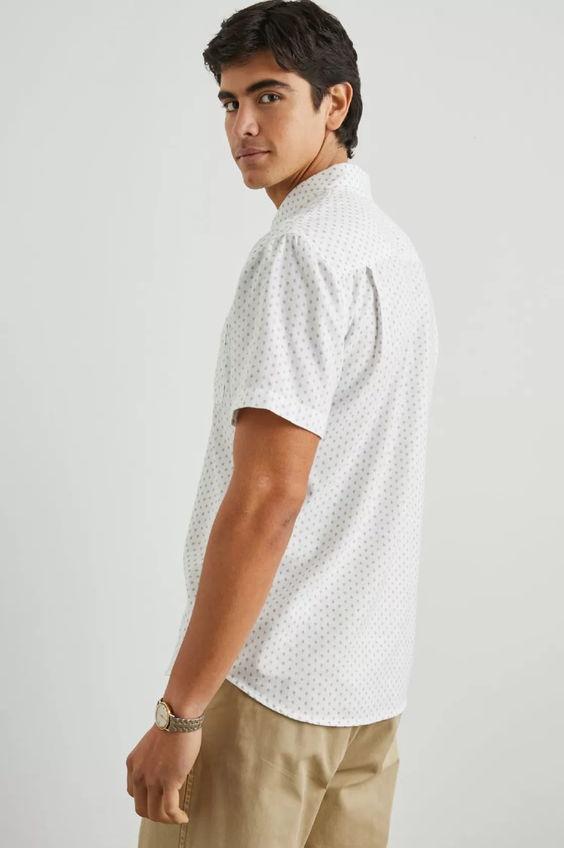 Rails FAIRFAX SHIRT - POLYGON MICRO WHITE | Summer Collection | Shirts