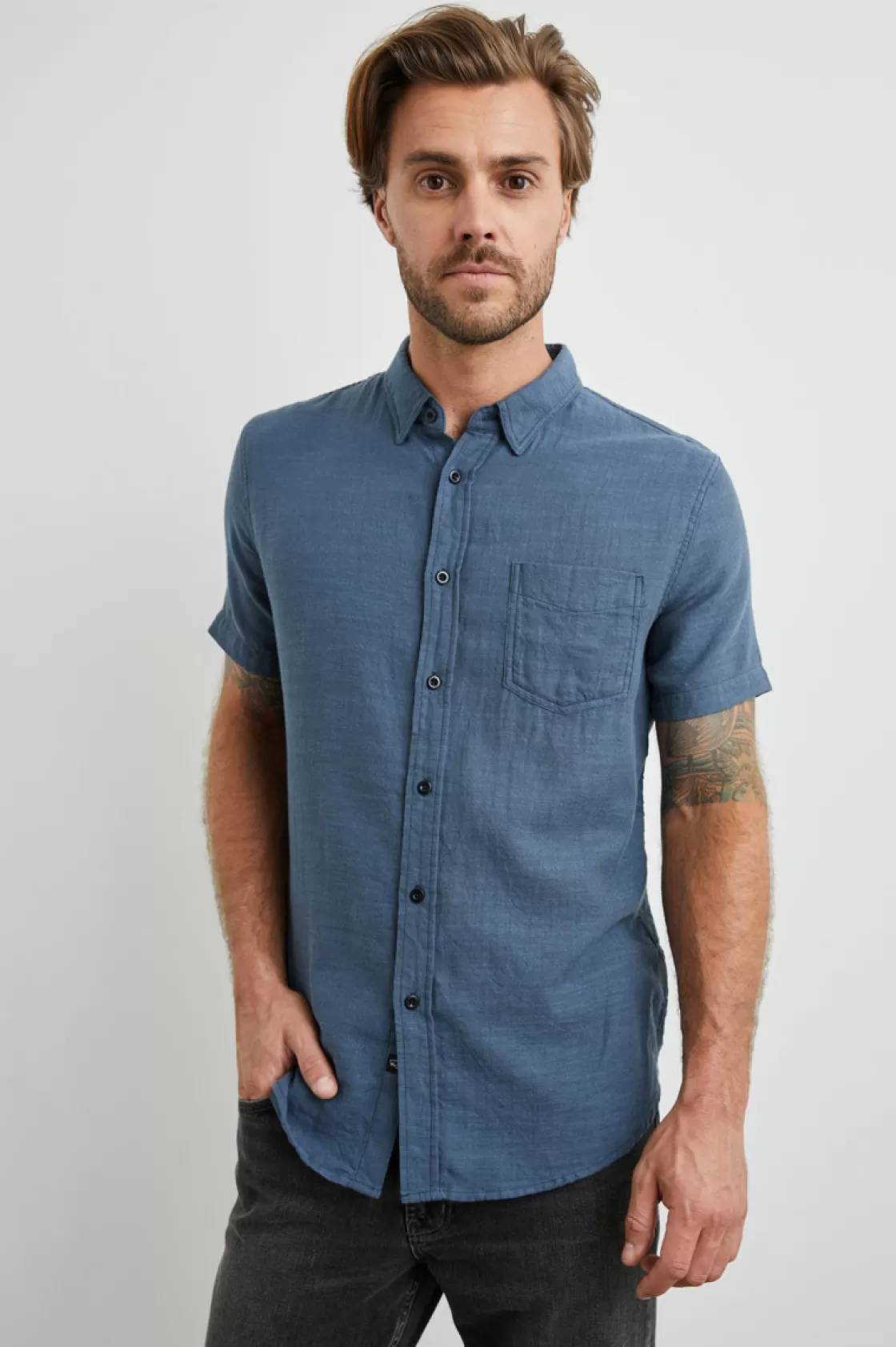 Rails FAIRFAX SHIRT - SEA BLUE | Summer Collection | The Eco Collection