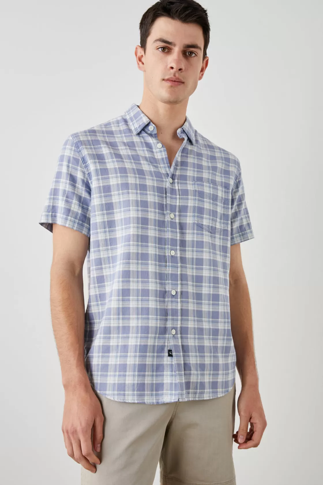 Rails FAIRFAX SHIRT - SEAGLASS WHITE TOPAZ | Plaids | The Eco Collection